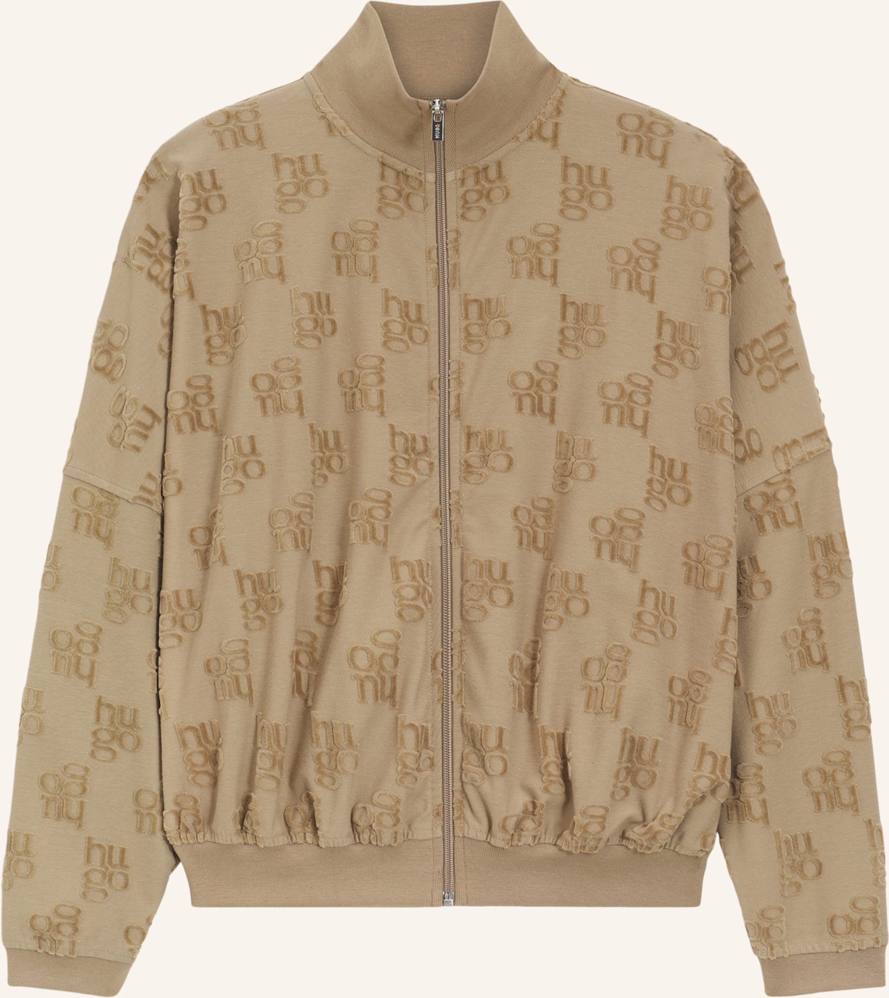 Hugo Loungewear Jacke Terrymonogram_Jacket braun