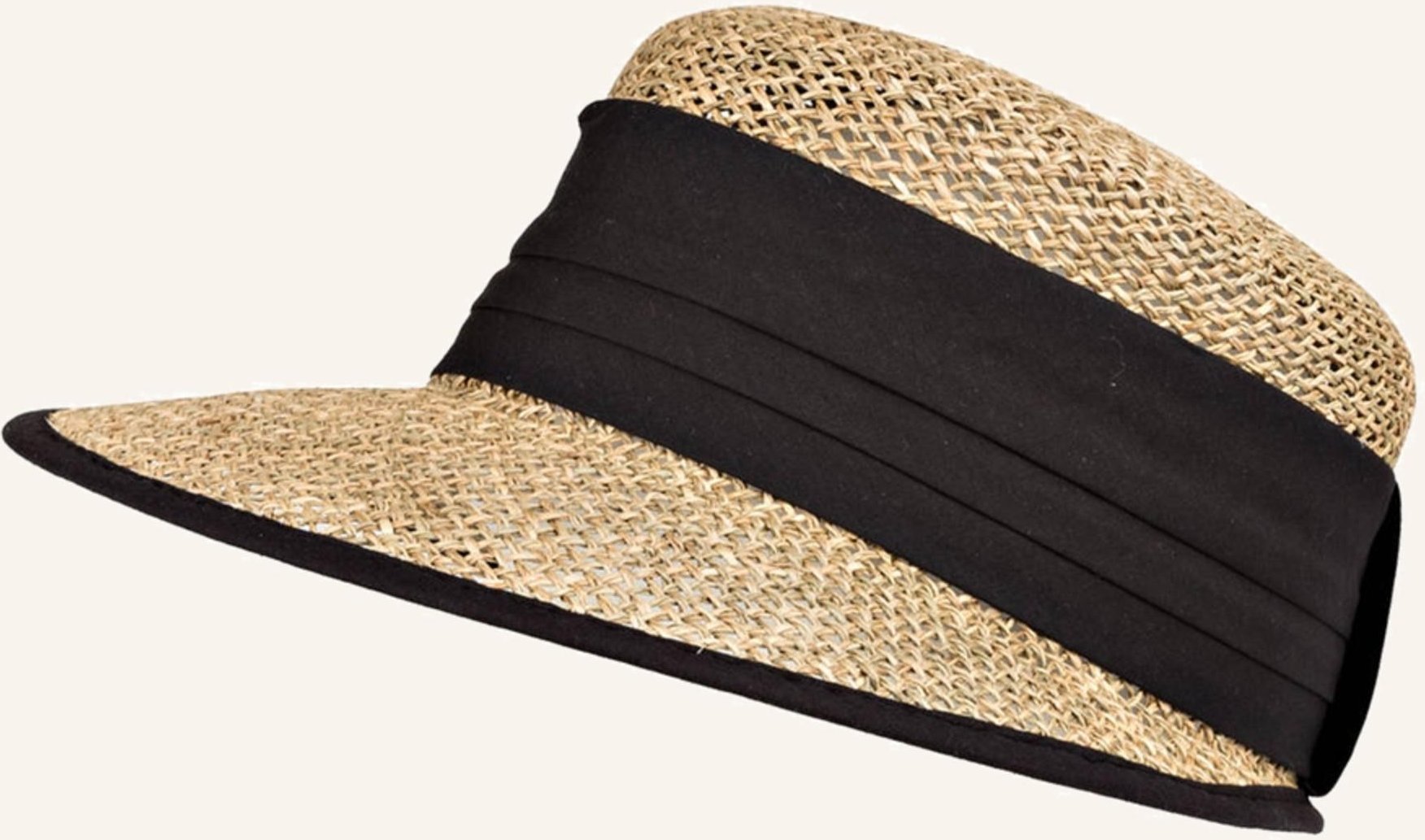 Seeberger Strohcap schwarz