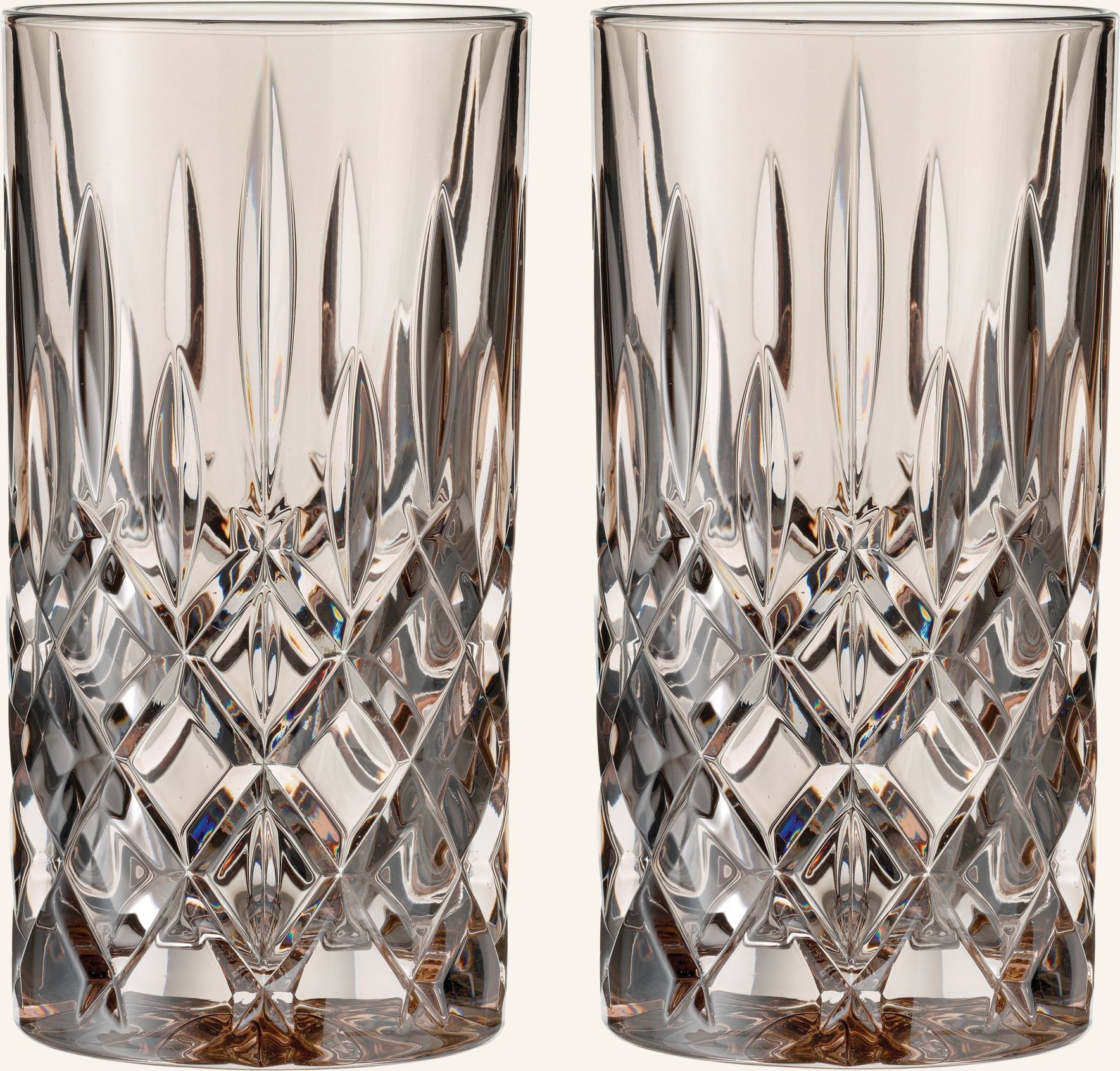Nachtmann 2er-Set Longdrinkgläser Noblesse beige