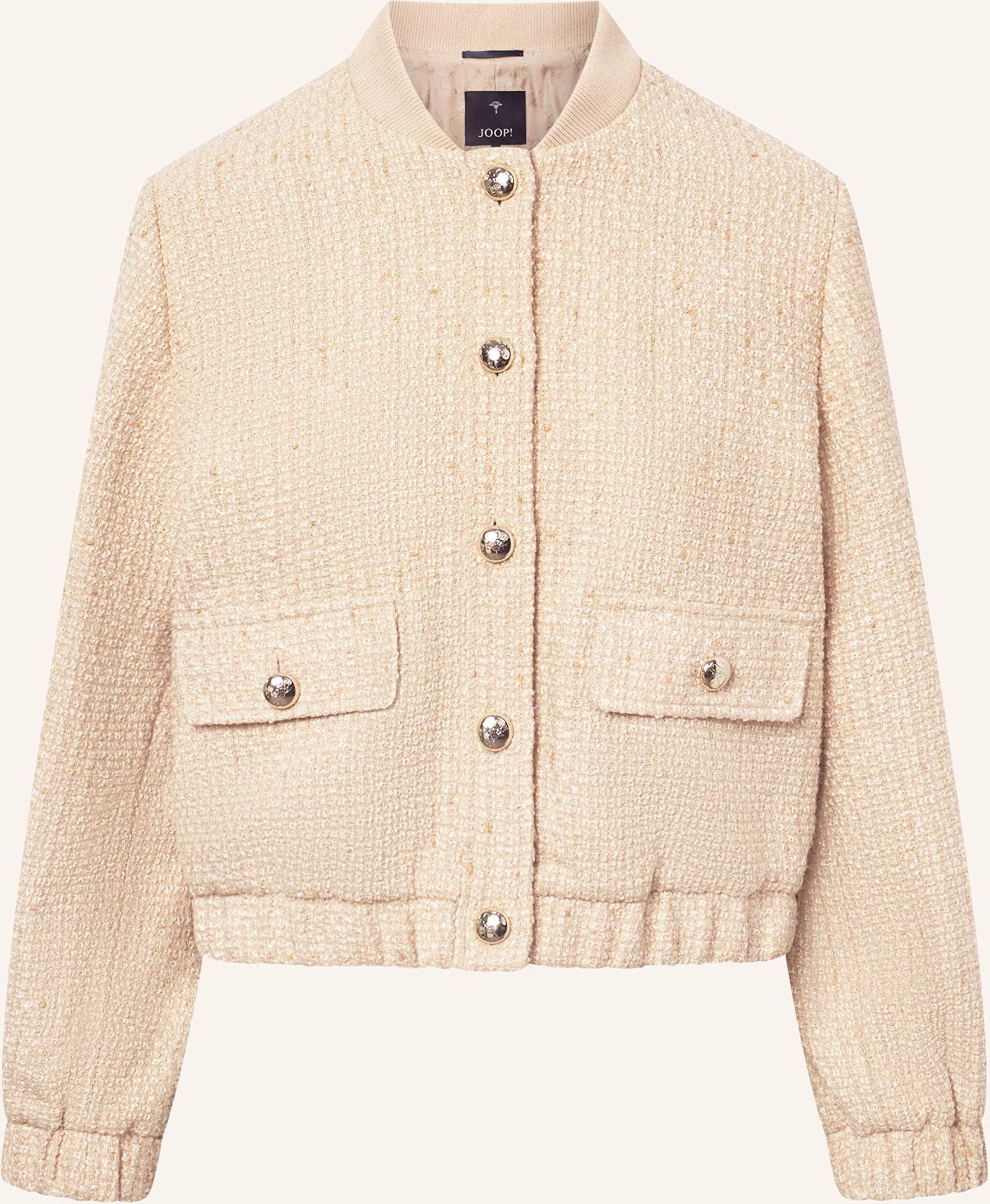 Joop! Tweed-Blouson Jewel Mit Glitzergarn beige
