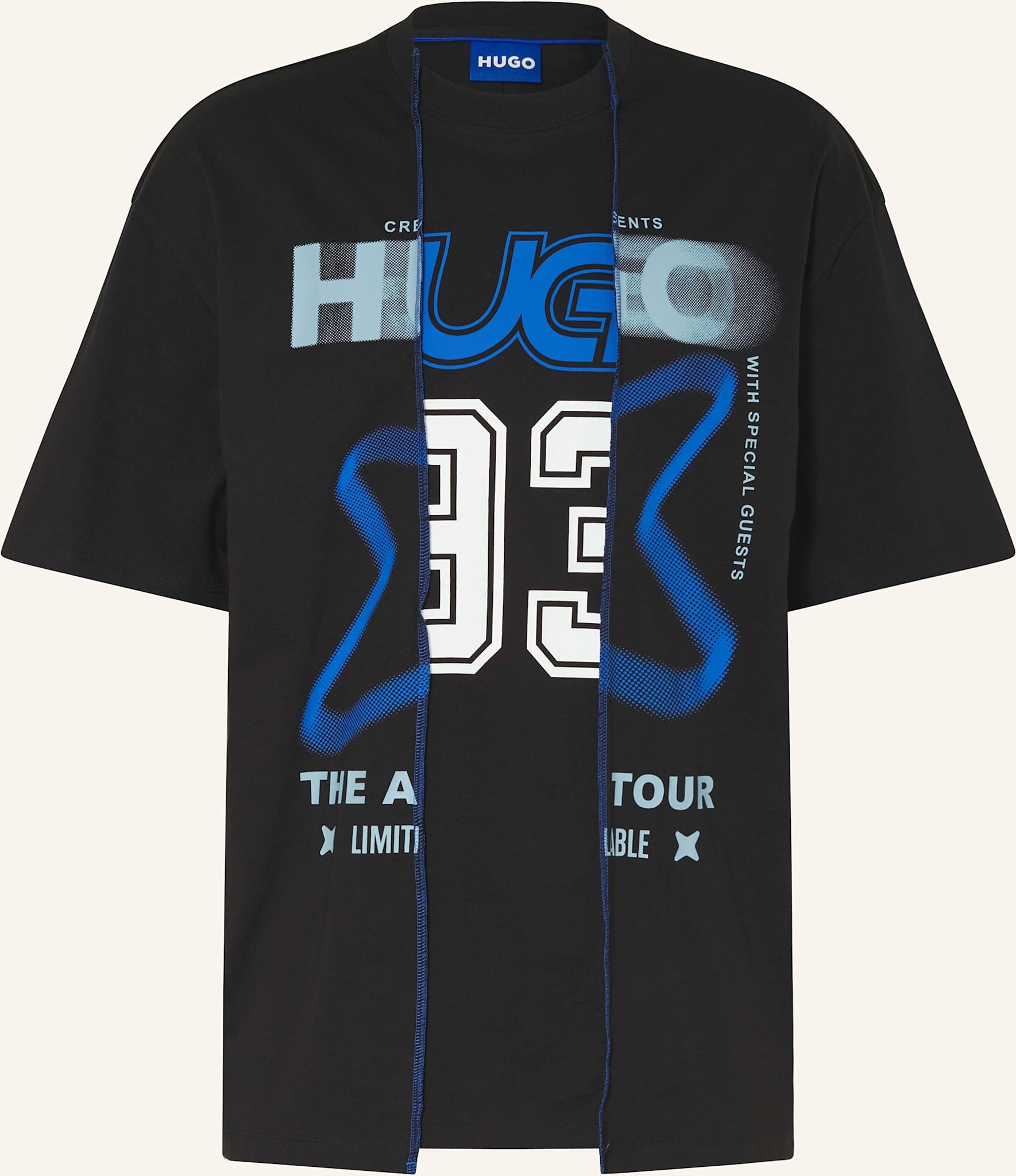 Thumbnail - Hugo Blue T-Shirt Nesitis schwarz