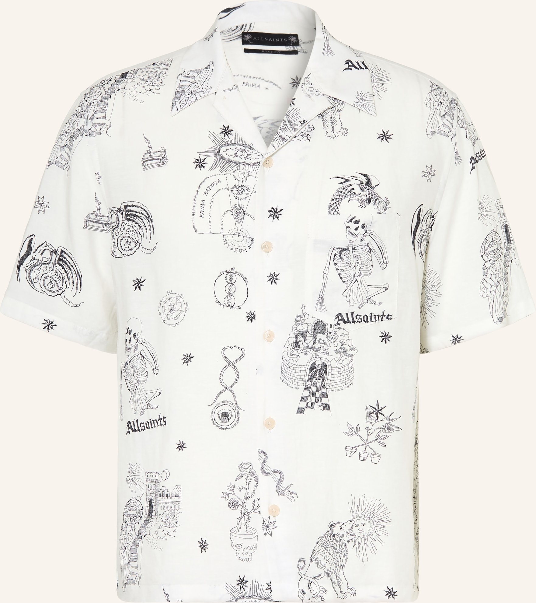 Allsaints Resorthemd Terra Comfort Fit beige