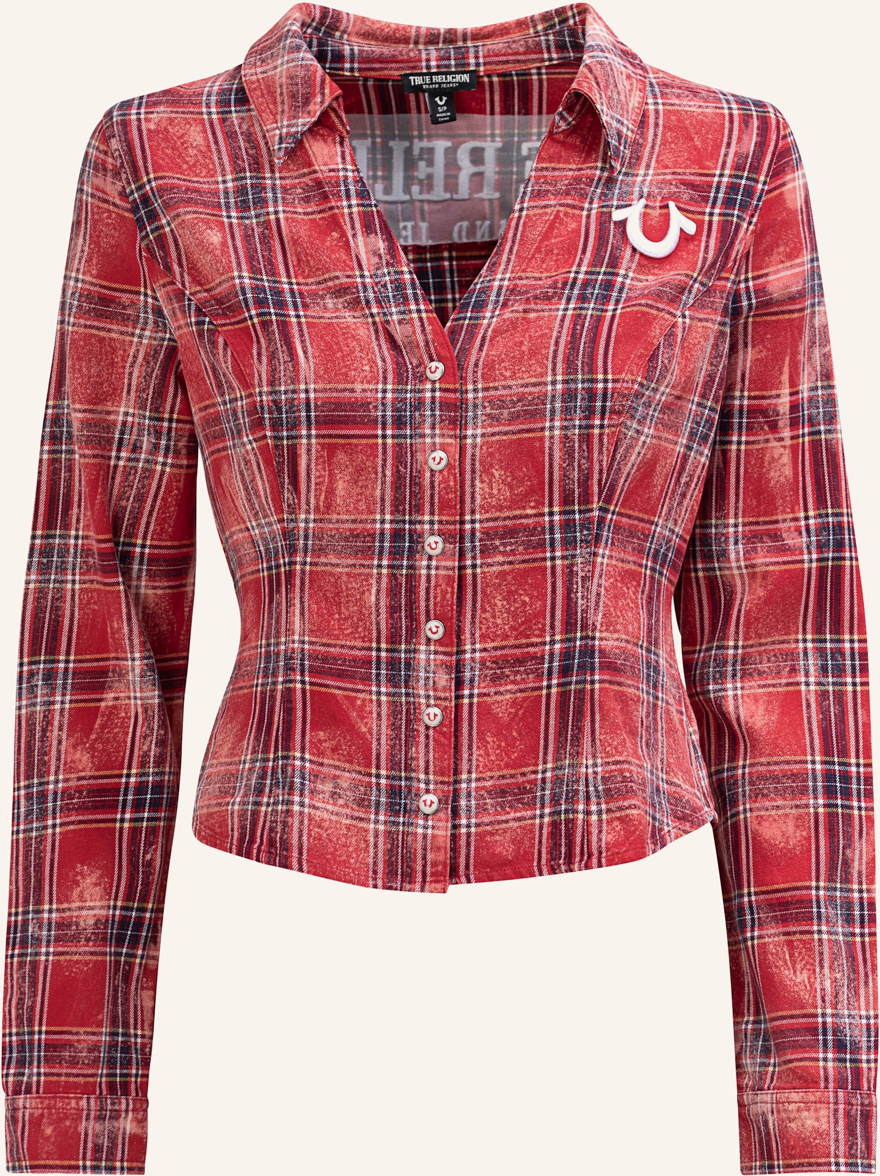 True Religion Karohemd rot