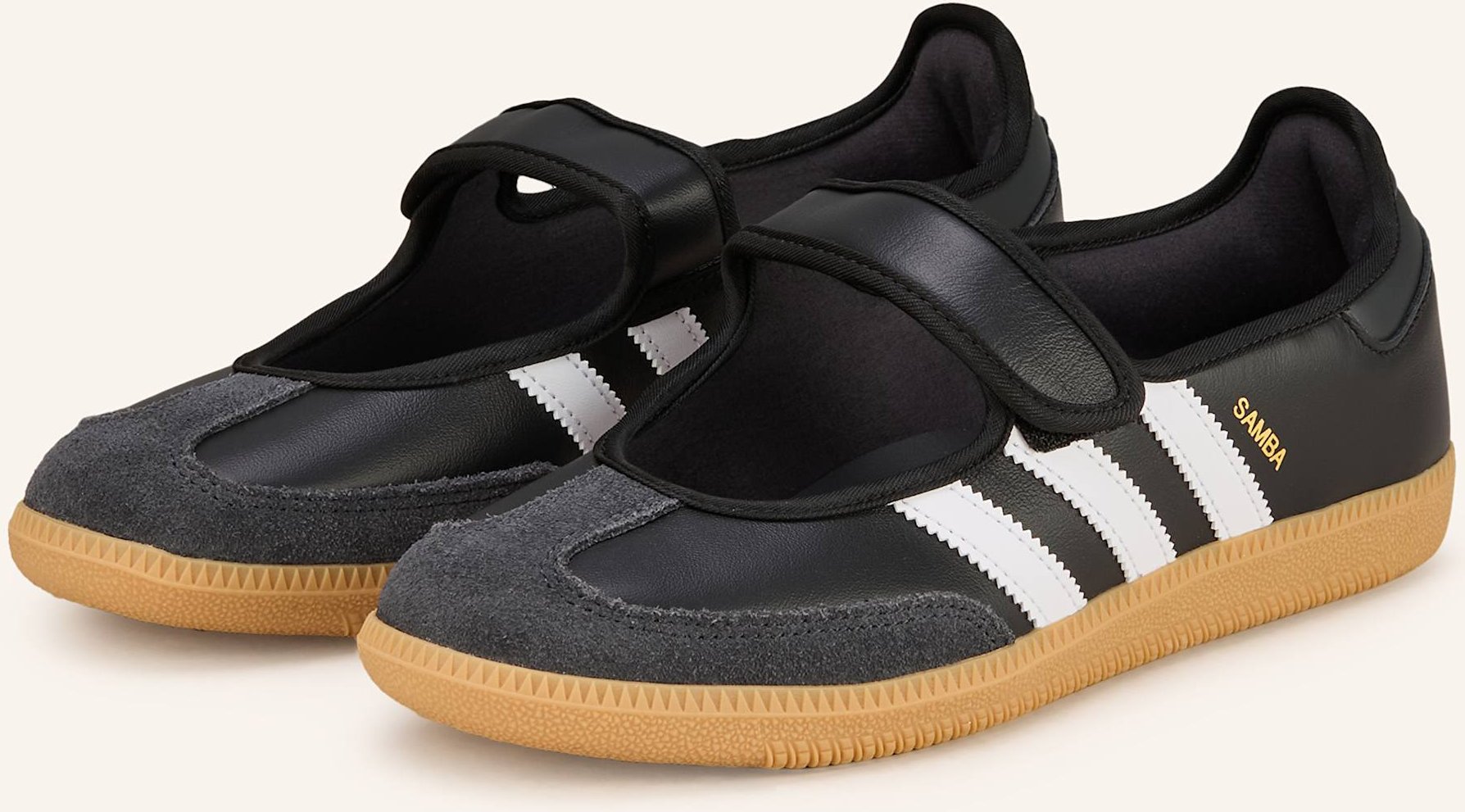 Adidas Originals Mary-Jane-Ballerinas Samba Og schwarz
