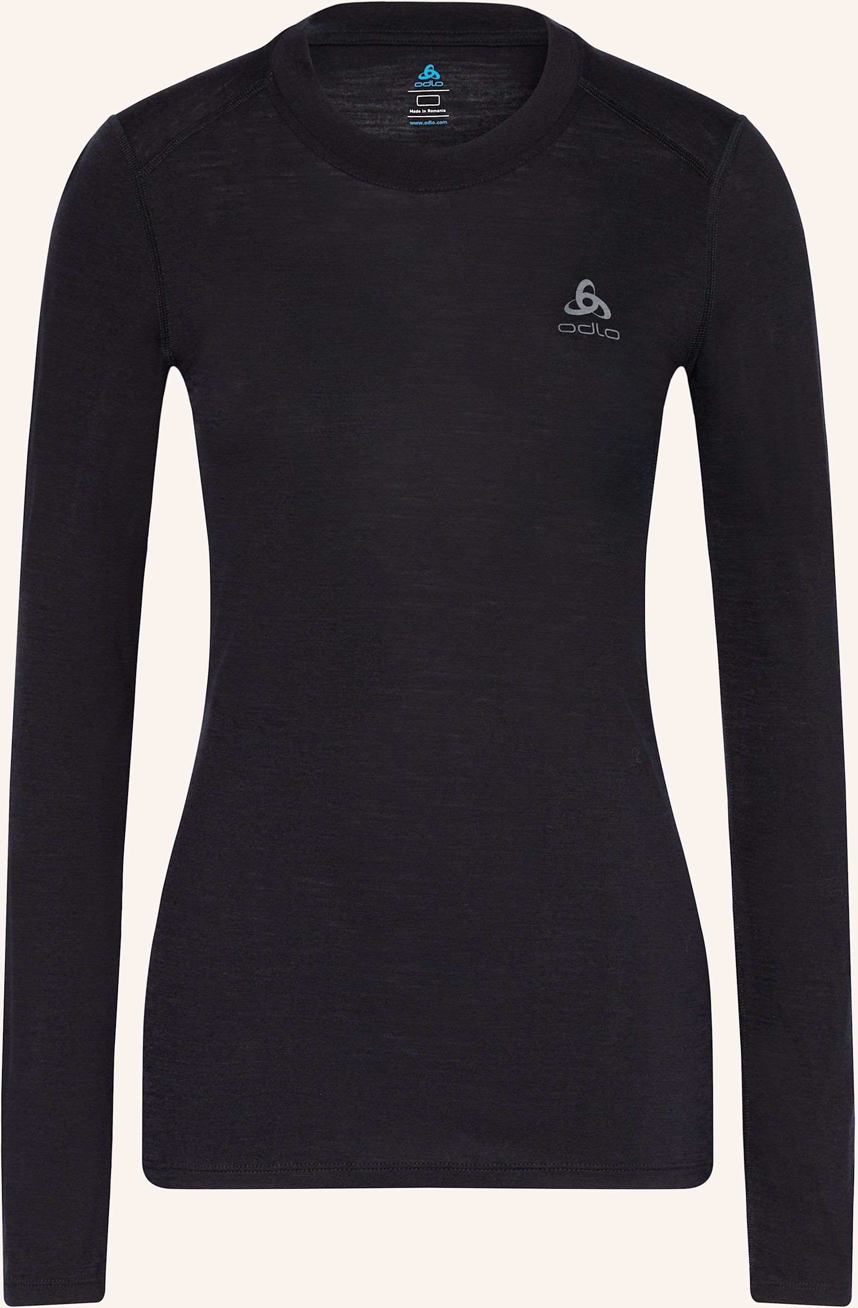 Odlo Funktionswäsche-Shirt Merino 160 Aus Merinowolle schwarz