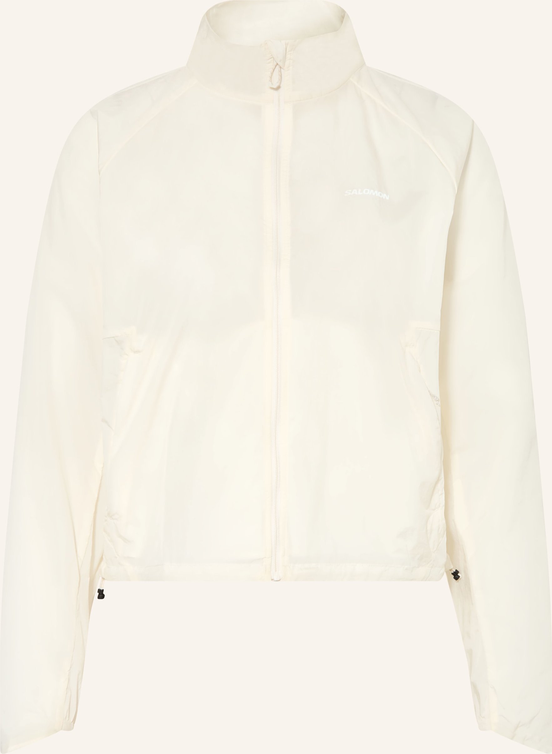 Salomon Laufjacke Shakeout Fly weiss