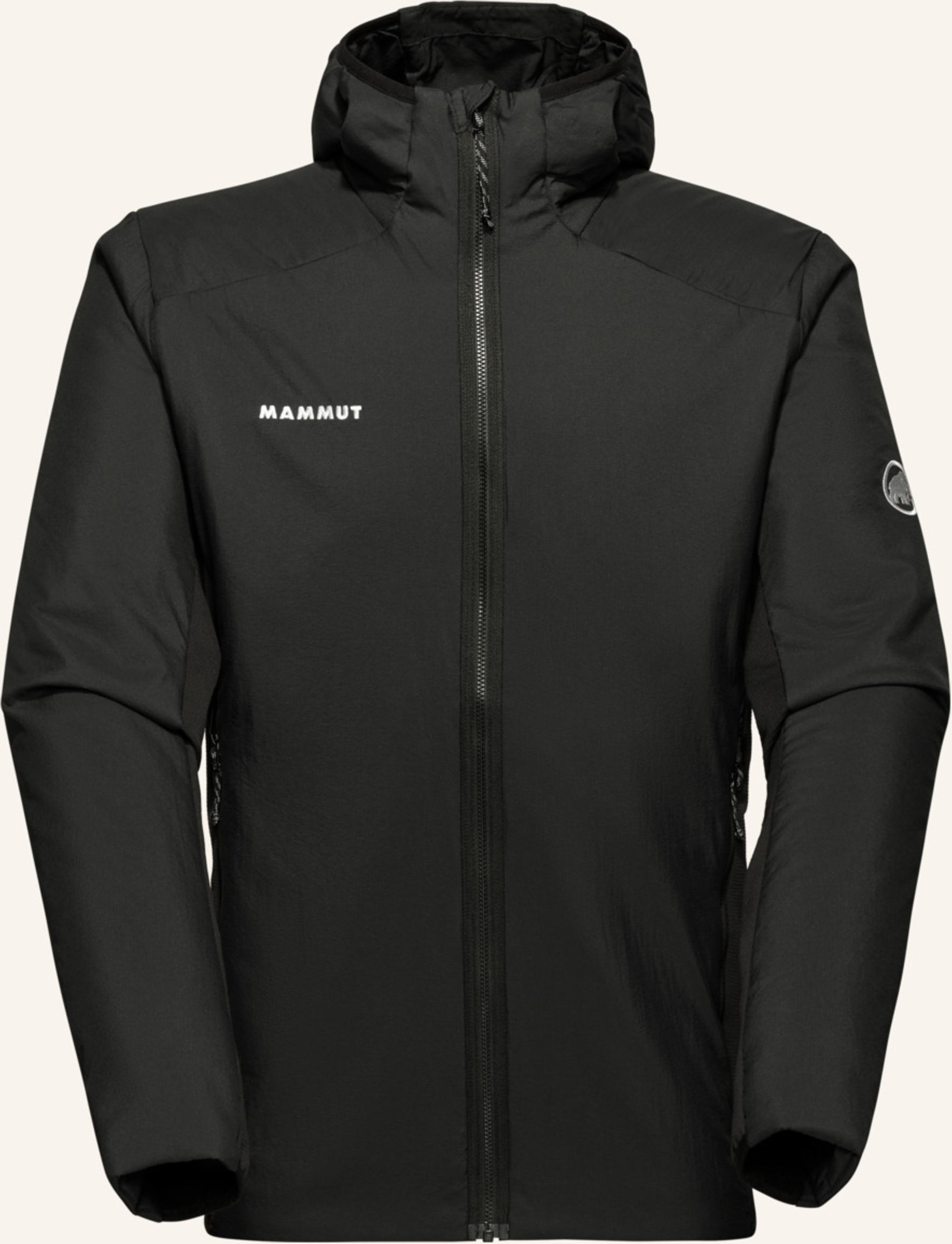 Thumbnail - Mammut Hybridjacke Rime Light In Hybrid Mit Kapuze schwarz