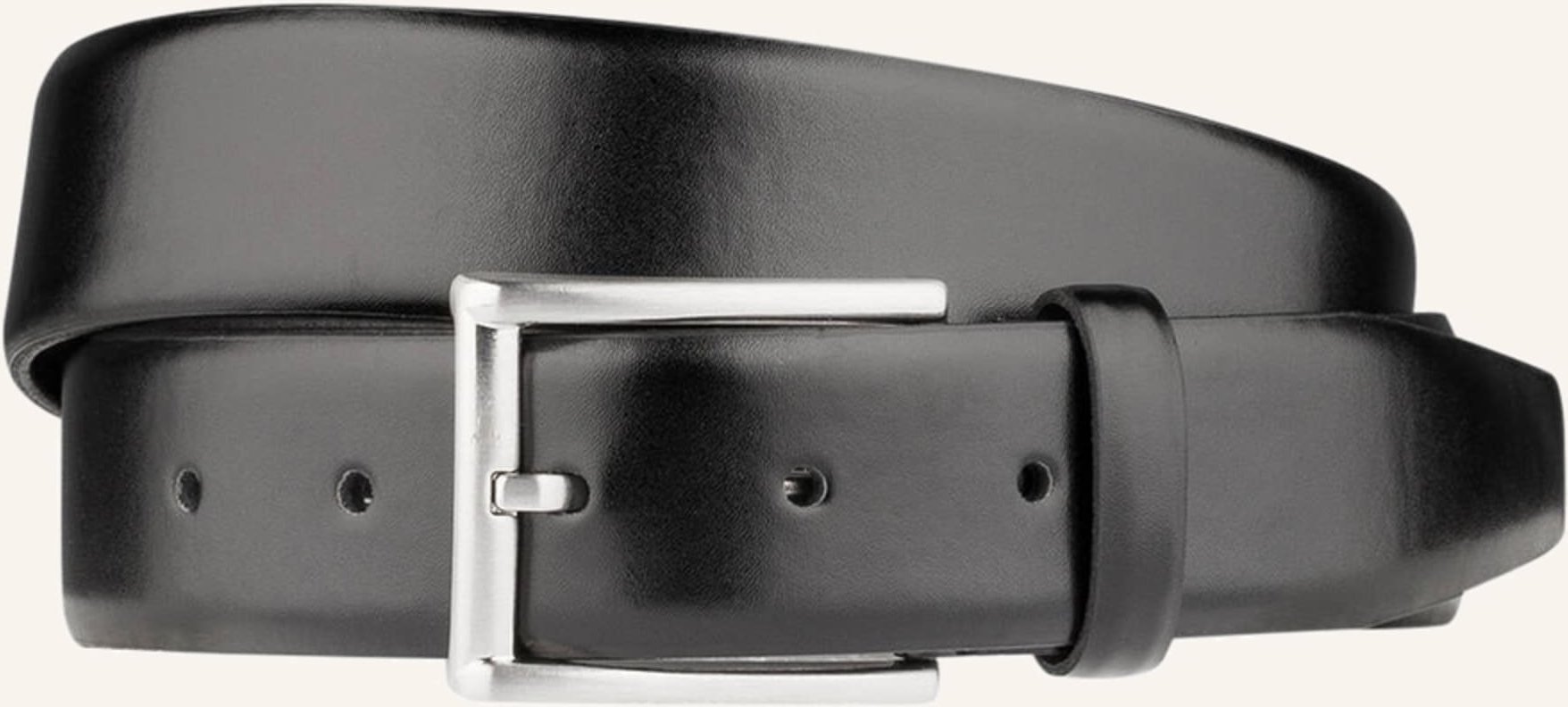 Monti Ledergürtel London schwarz