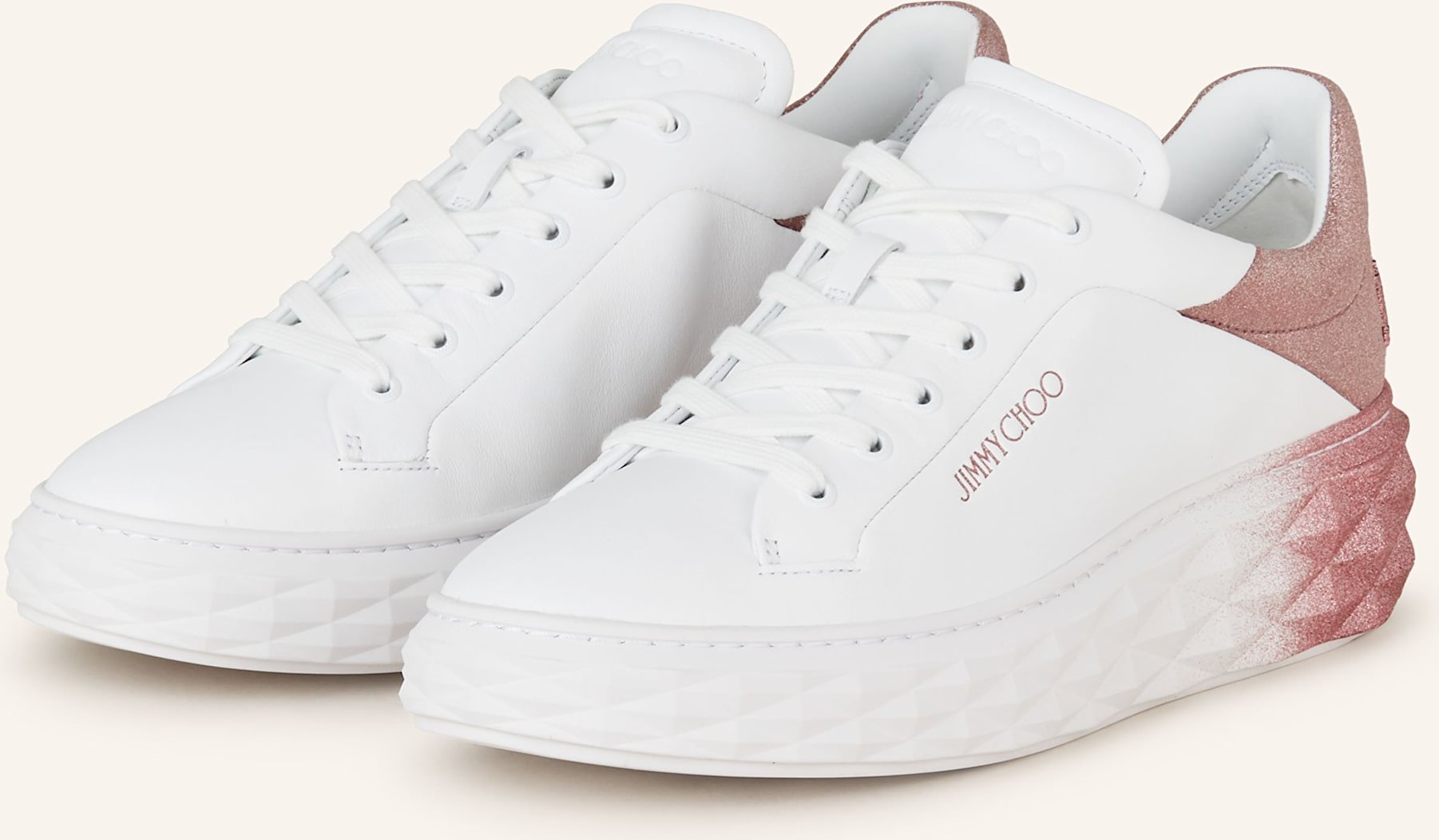 Thumbnail - Jimmy Choo Sneaker Diamond Maxi weiss