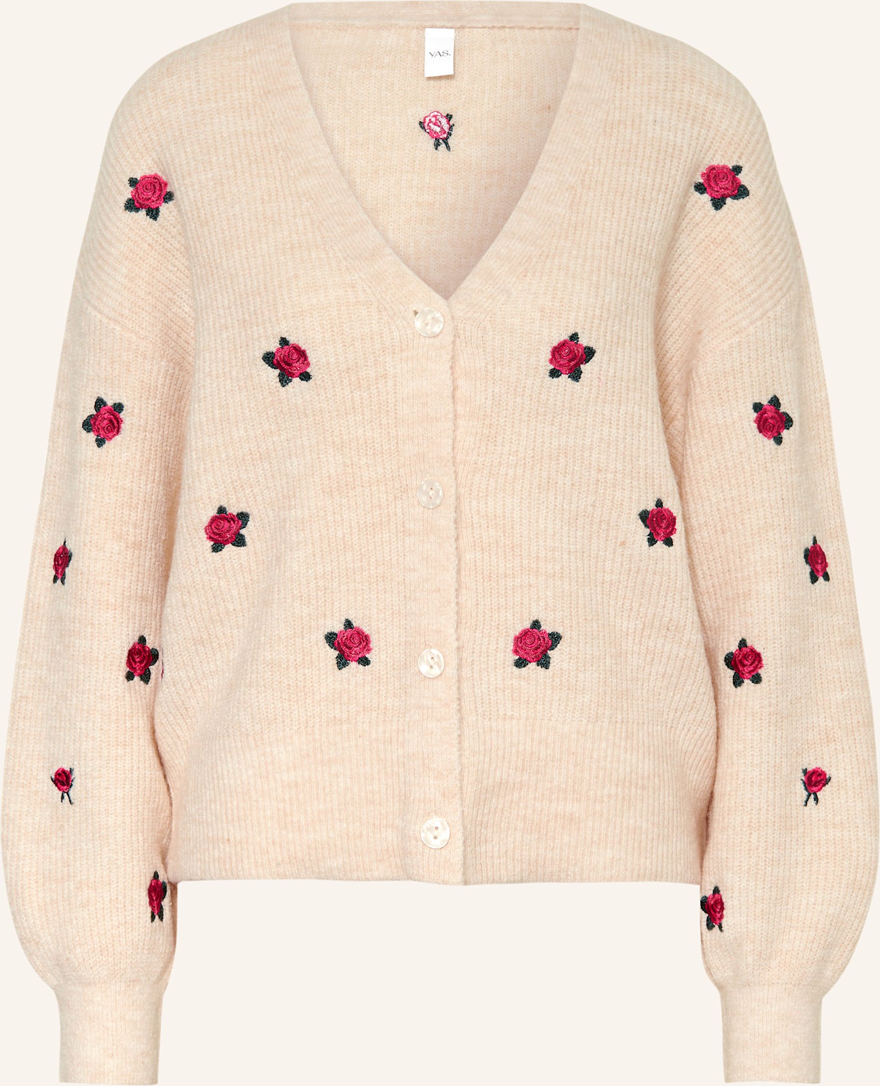 Y.A.S. Strickjacke weiss