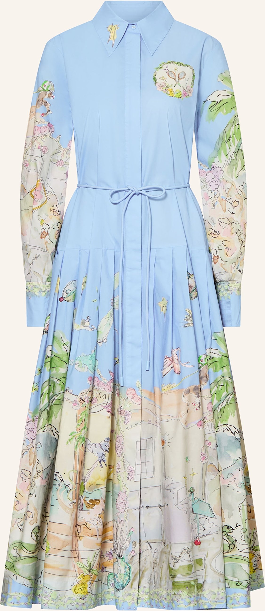 Alémais Hemdblusenkleid Anouk blau