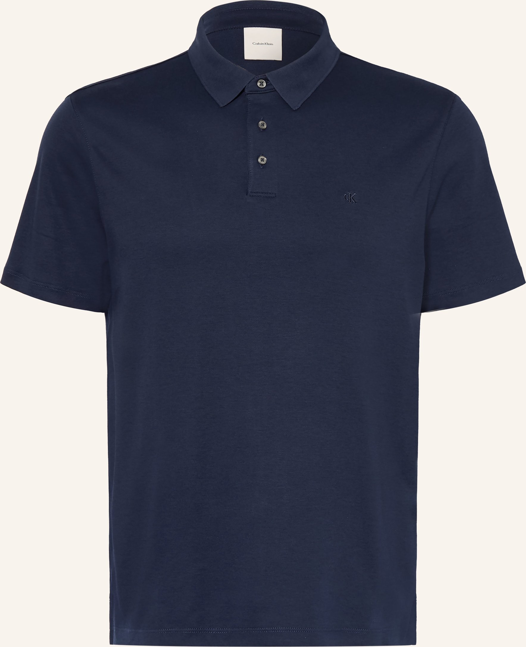 Calvin Klein Jersey-Poloshirt Classic Fit blau