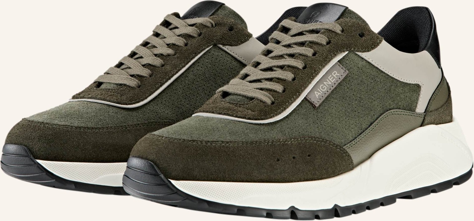 Thumbnail - Aigner Runner Sneaker Justin 4e gruen