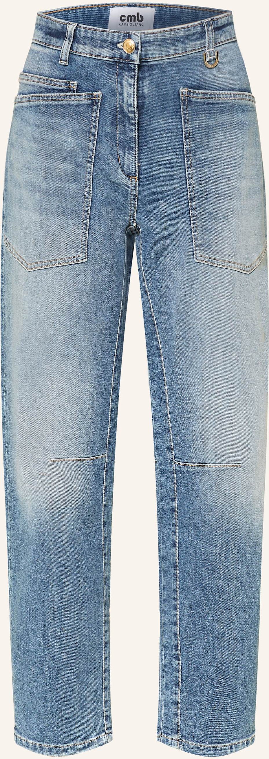Cambio Cropped Jeans Ocean blau