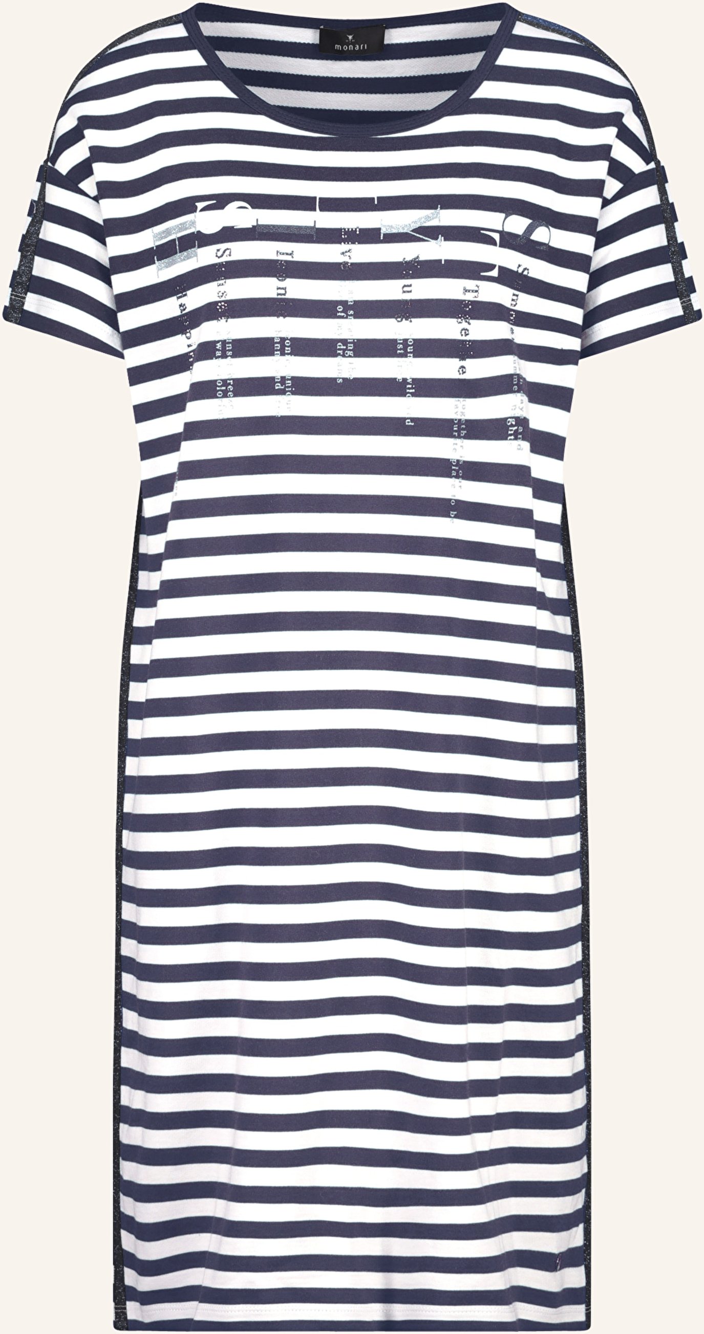 Monari Jerseykleid Mit Schmucksteinen blau