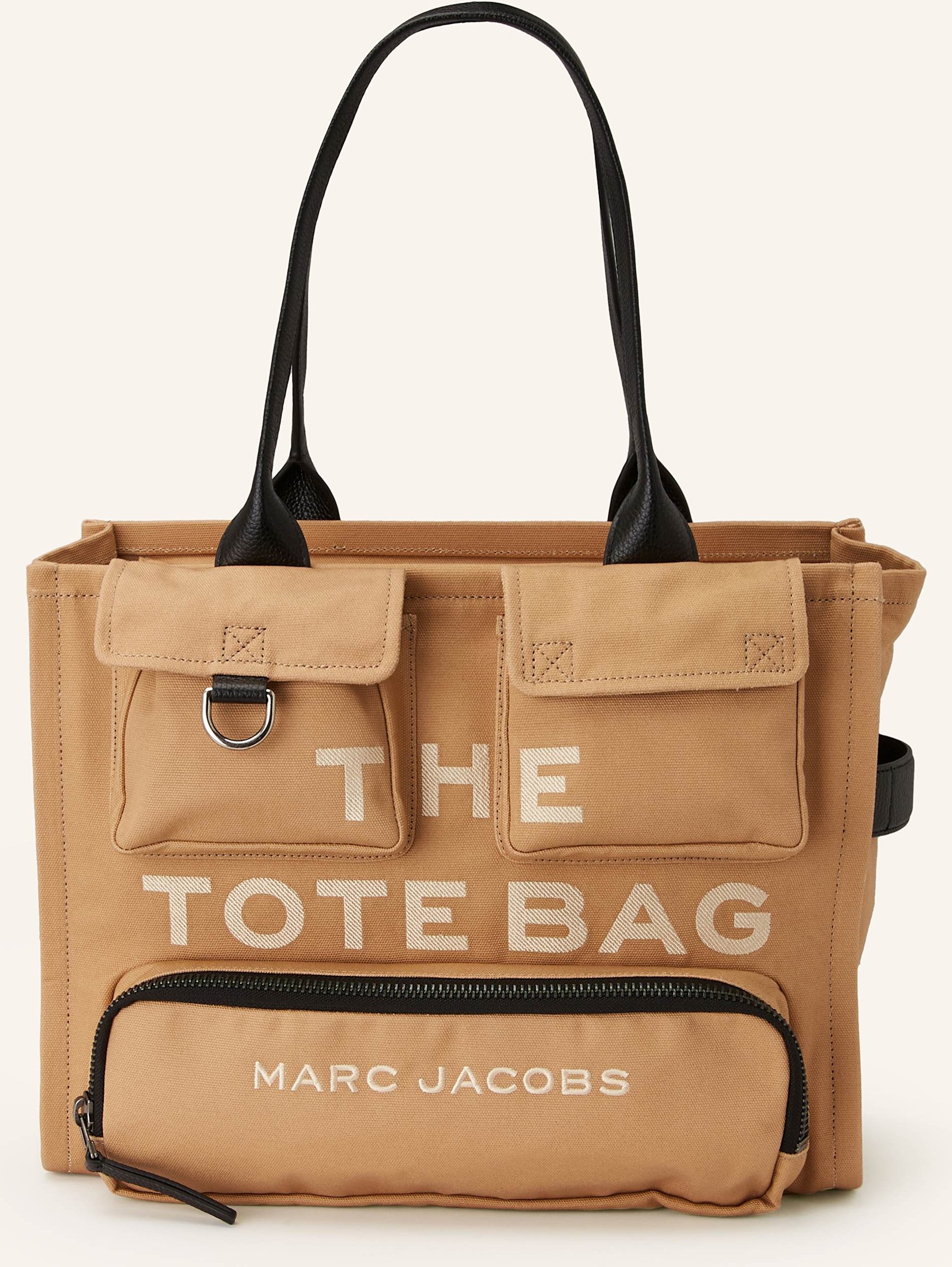 Thumbnail - Marc Jacobs Shopper The Large Cargo Canvas Tote Bag beige