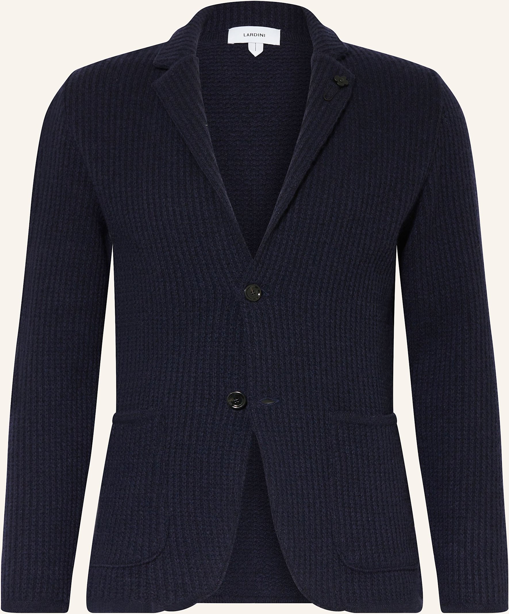 Lardini Stricksakko Extra Slim Fit Aus Cashmere blau