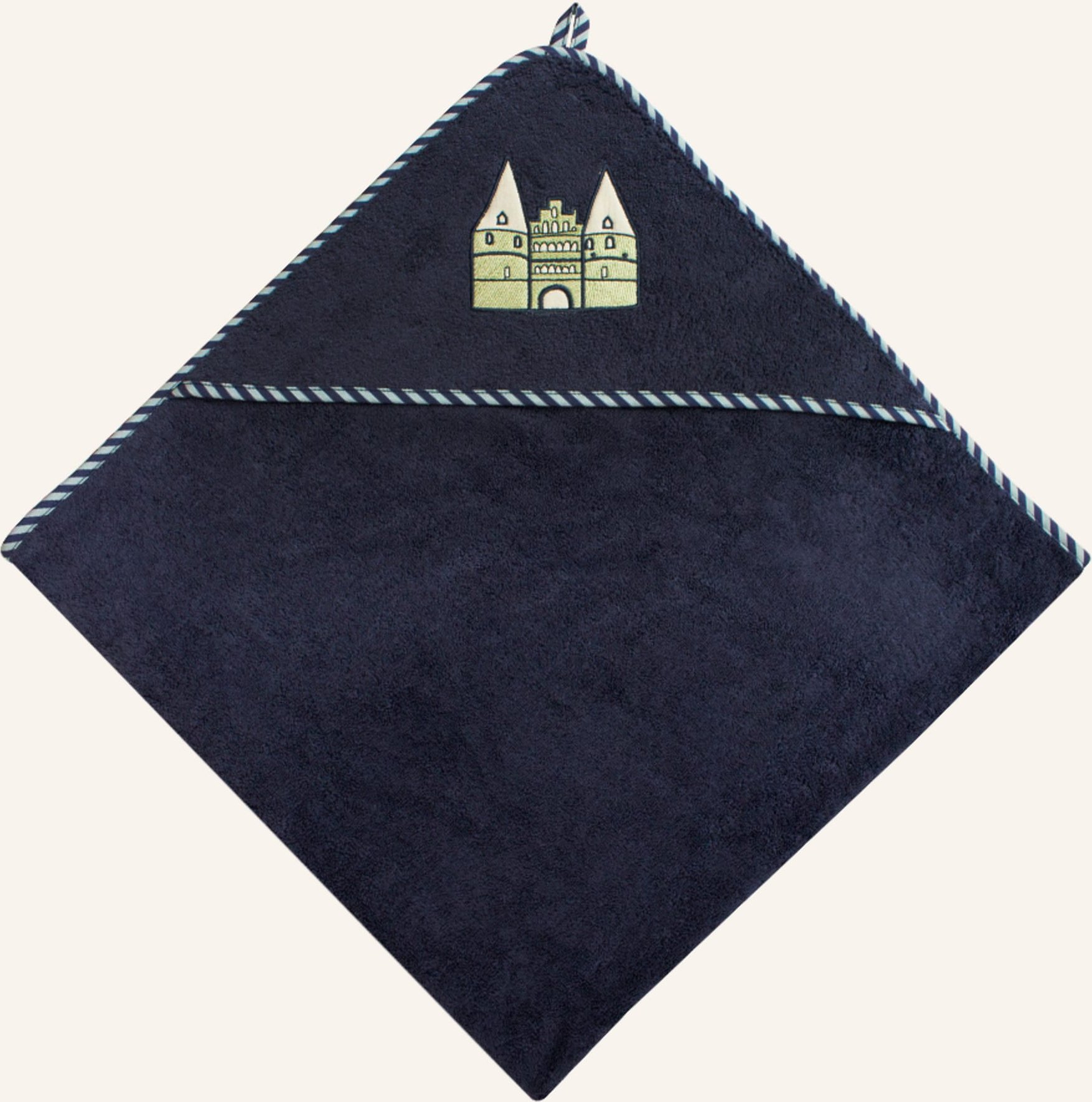 Katha Covers Kapuzenhandtuch Holstentor blau