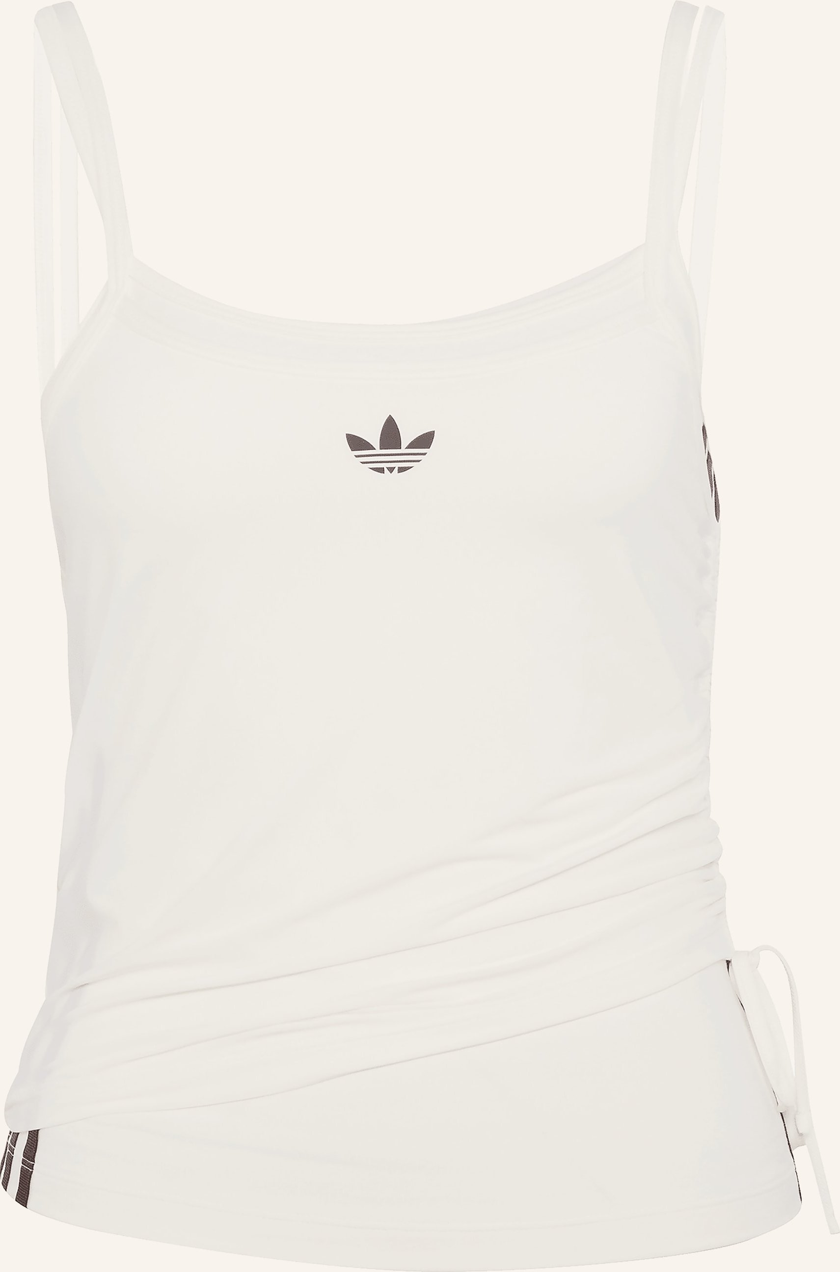 Adidas Originals Top Double Layered Im Materialmix weiss