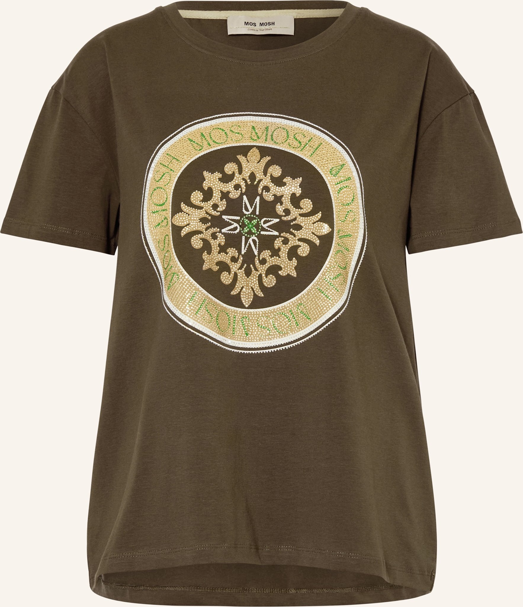 Mos Mosh T-Shirt Mmjudd Mit Schmucksteinen gruen