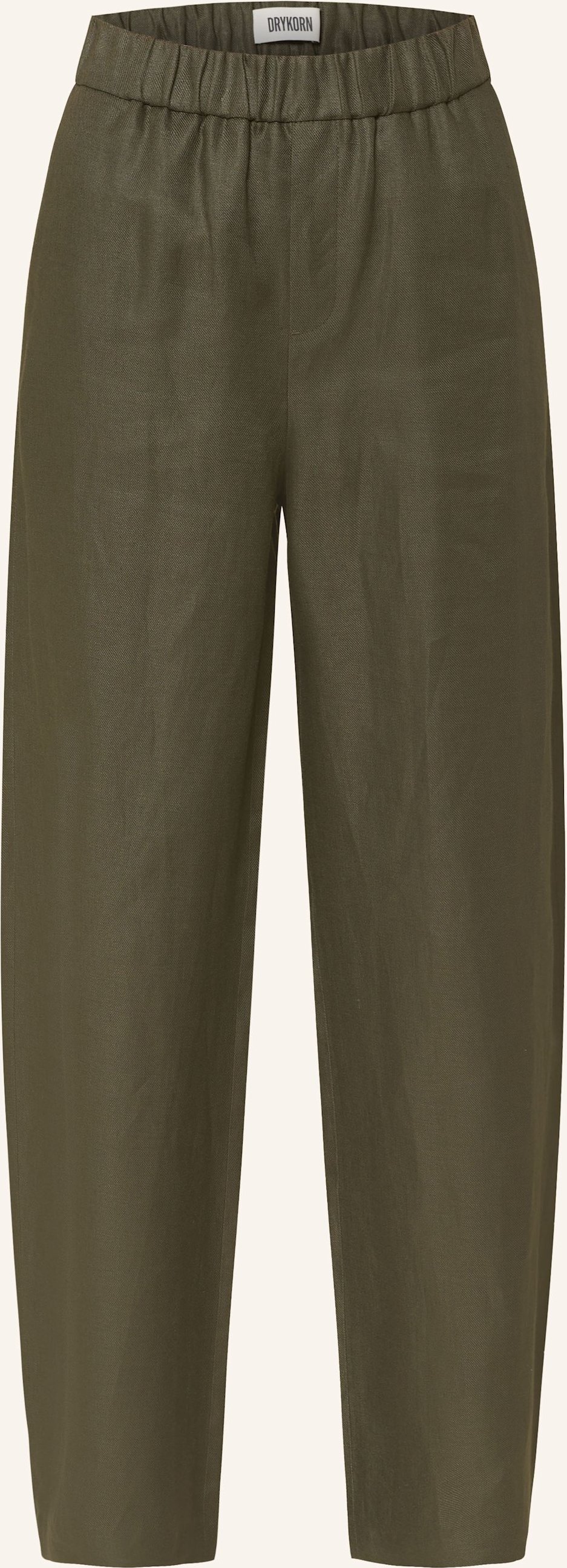 Drykorn Marlenehose Consider Aus Leinen gruen