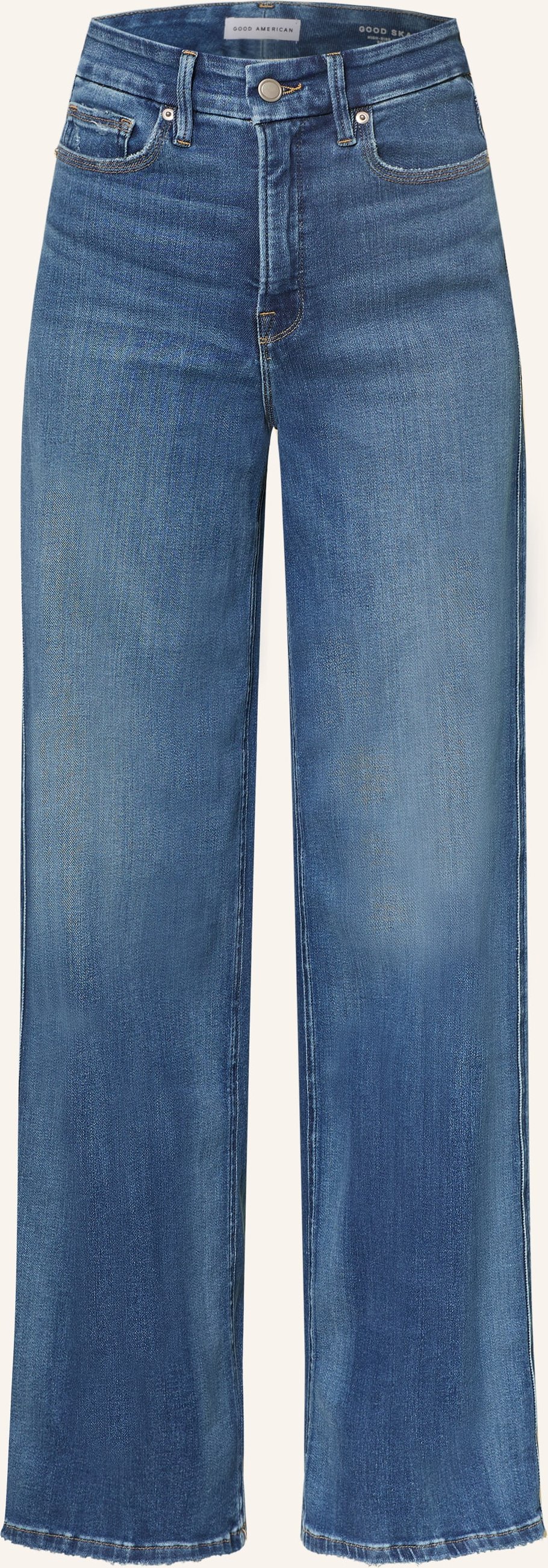 Good American Wide Leg Jeans Good Skate blau
