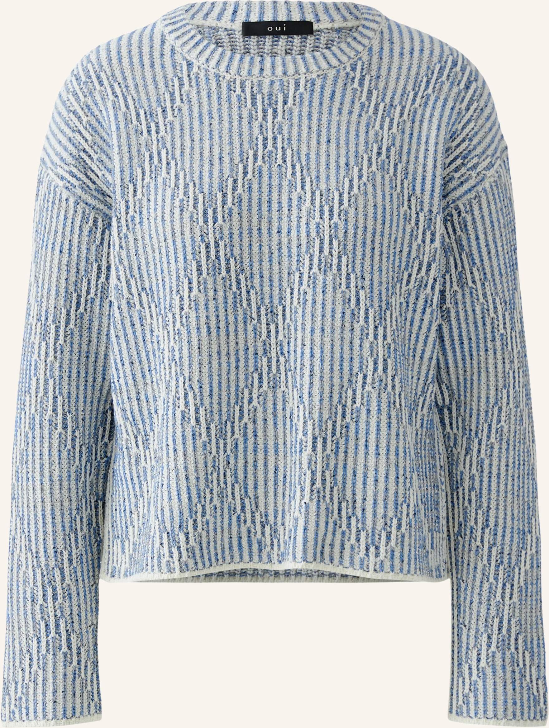 Oui Pullover blau