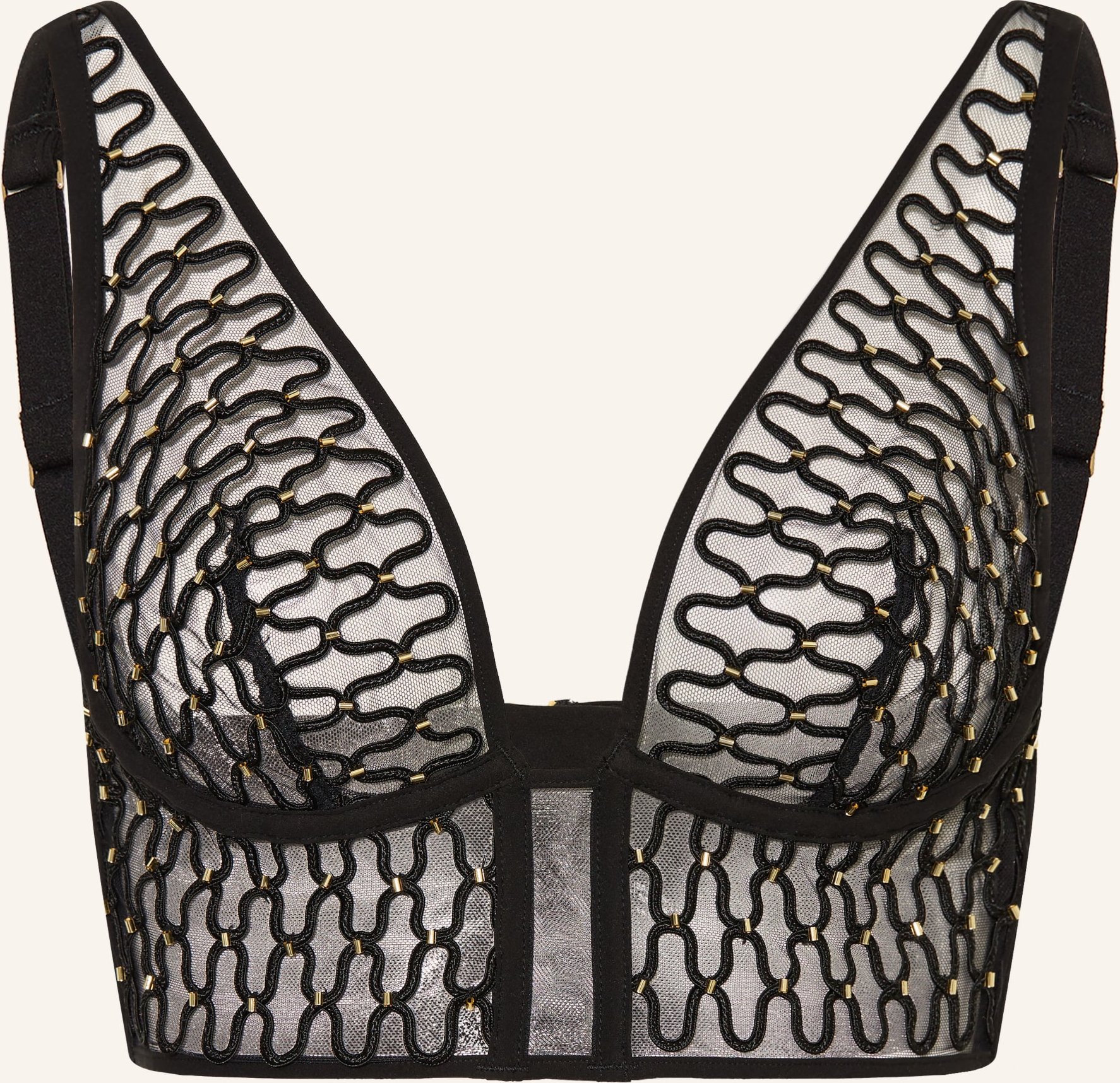 Livy Bügel-Bh Talk Later Mit Schmuckperlen schwarz