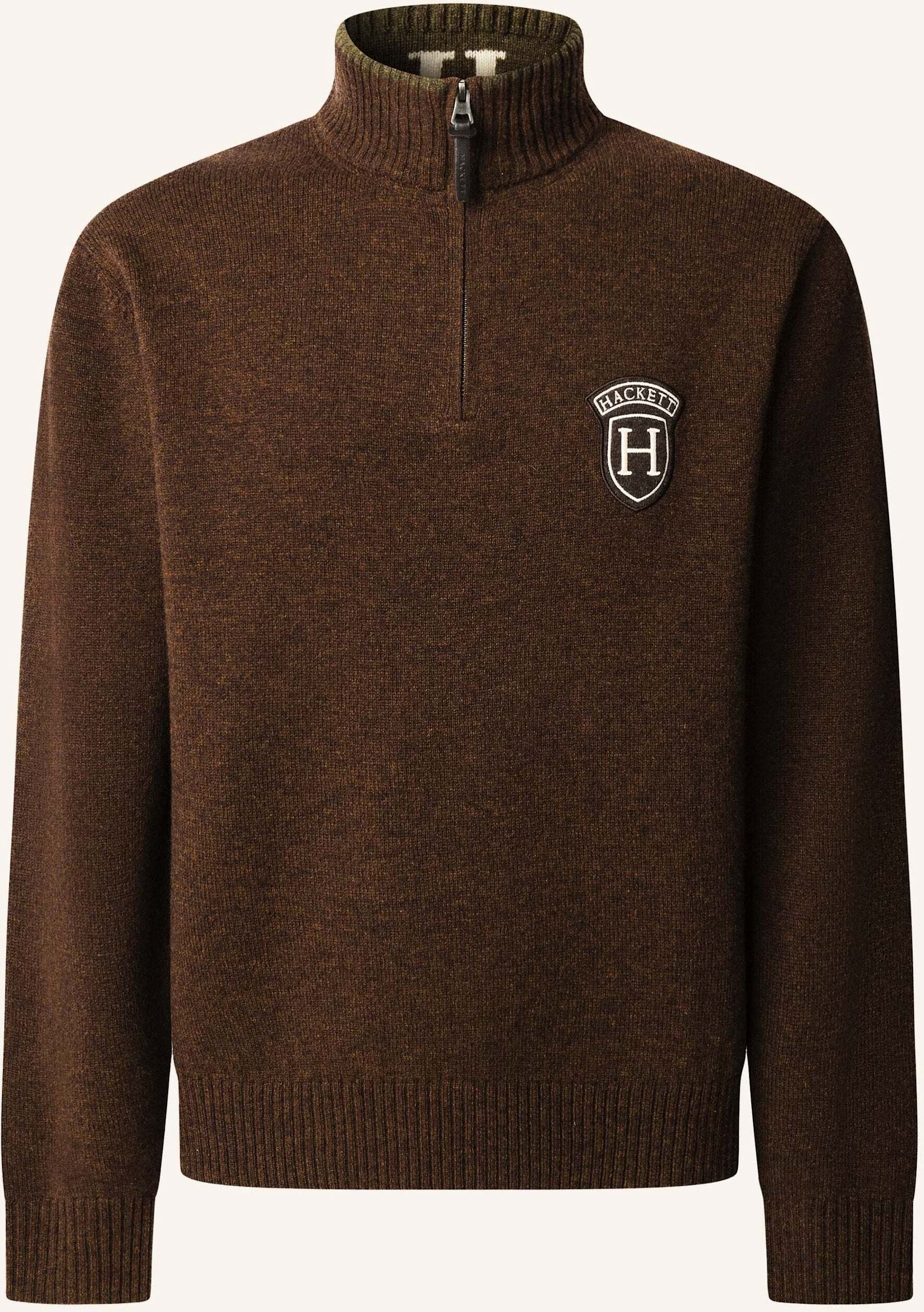 Hackett London Pullover Heritage Peaks Hzip braun