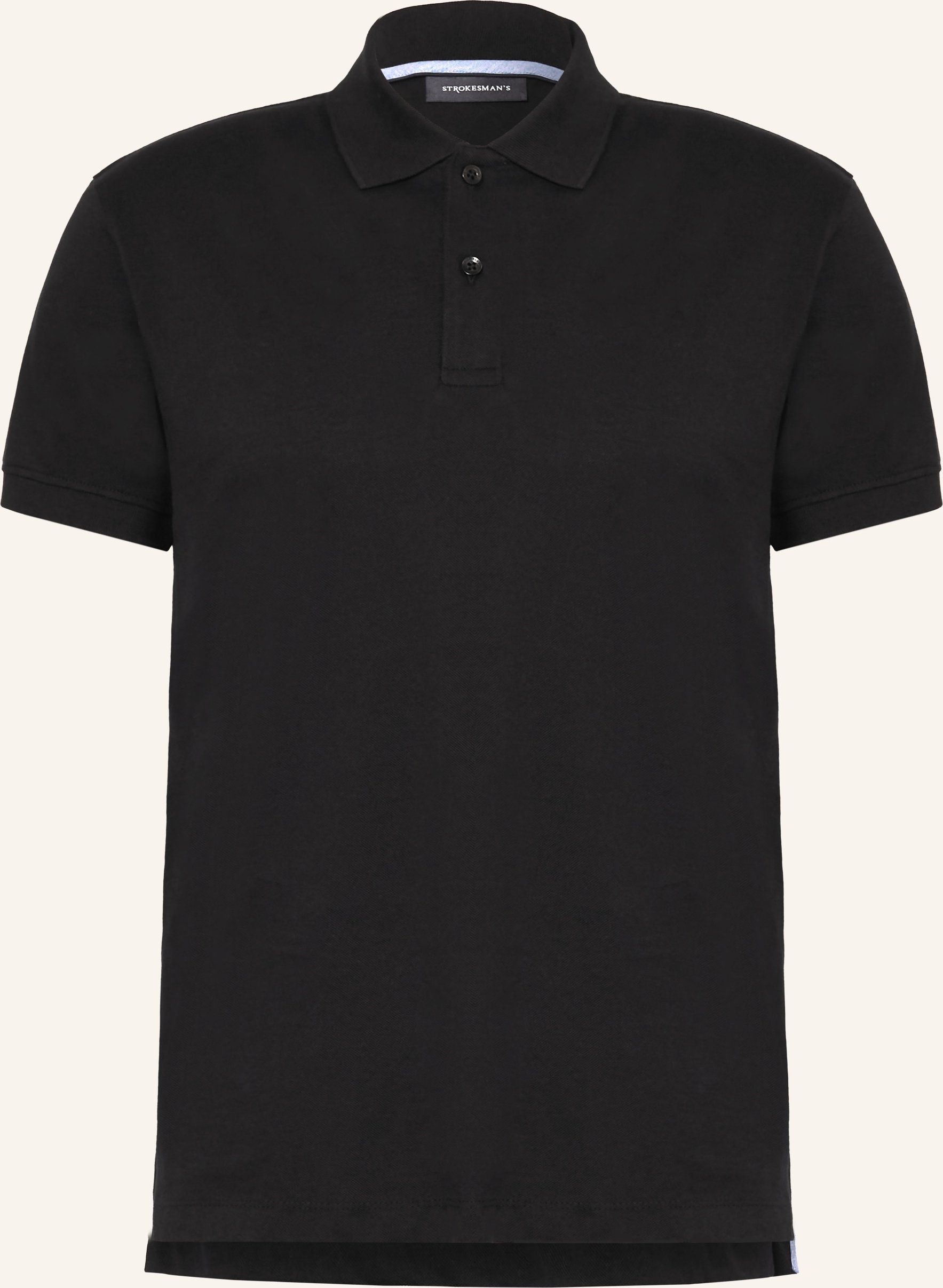 Strokesman's Piqué-Poloshirt schwarz