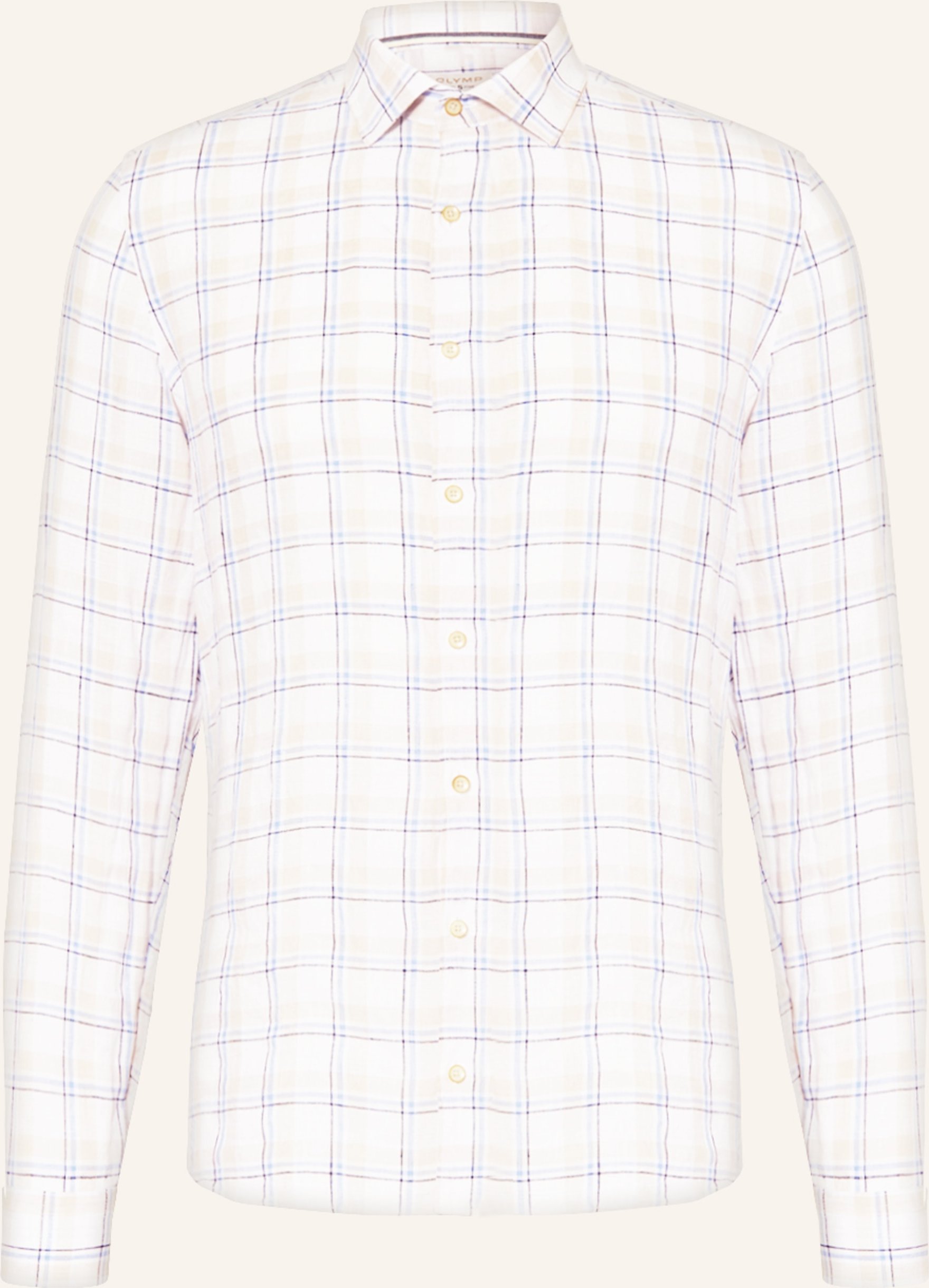 Olymp Leinenhemd Level Five Body Fit blau