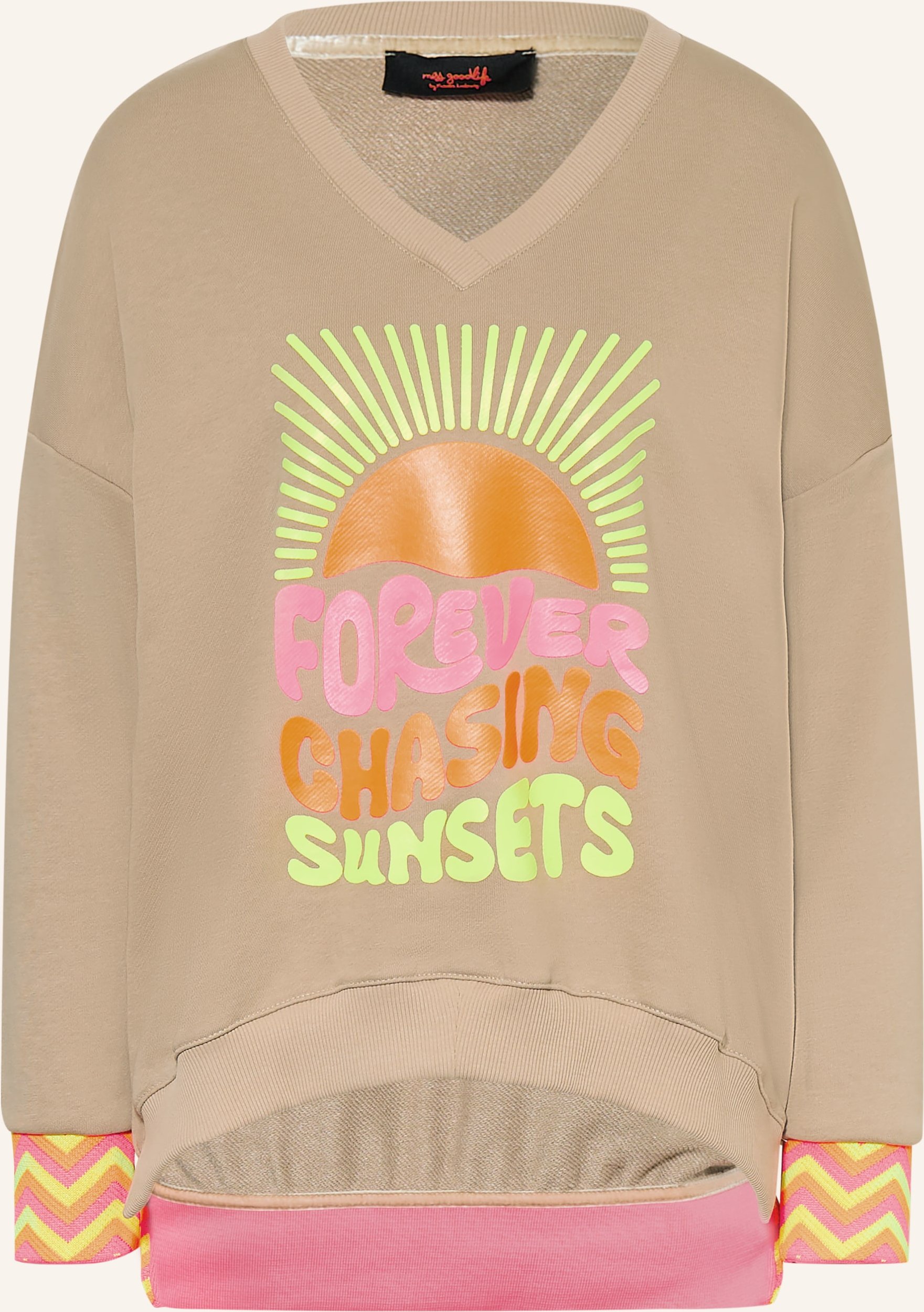 Thumbnail - Miss Goodlife Oversized-Sweatshirt beige