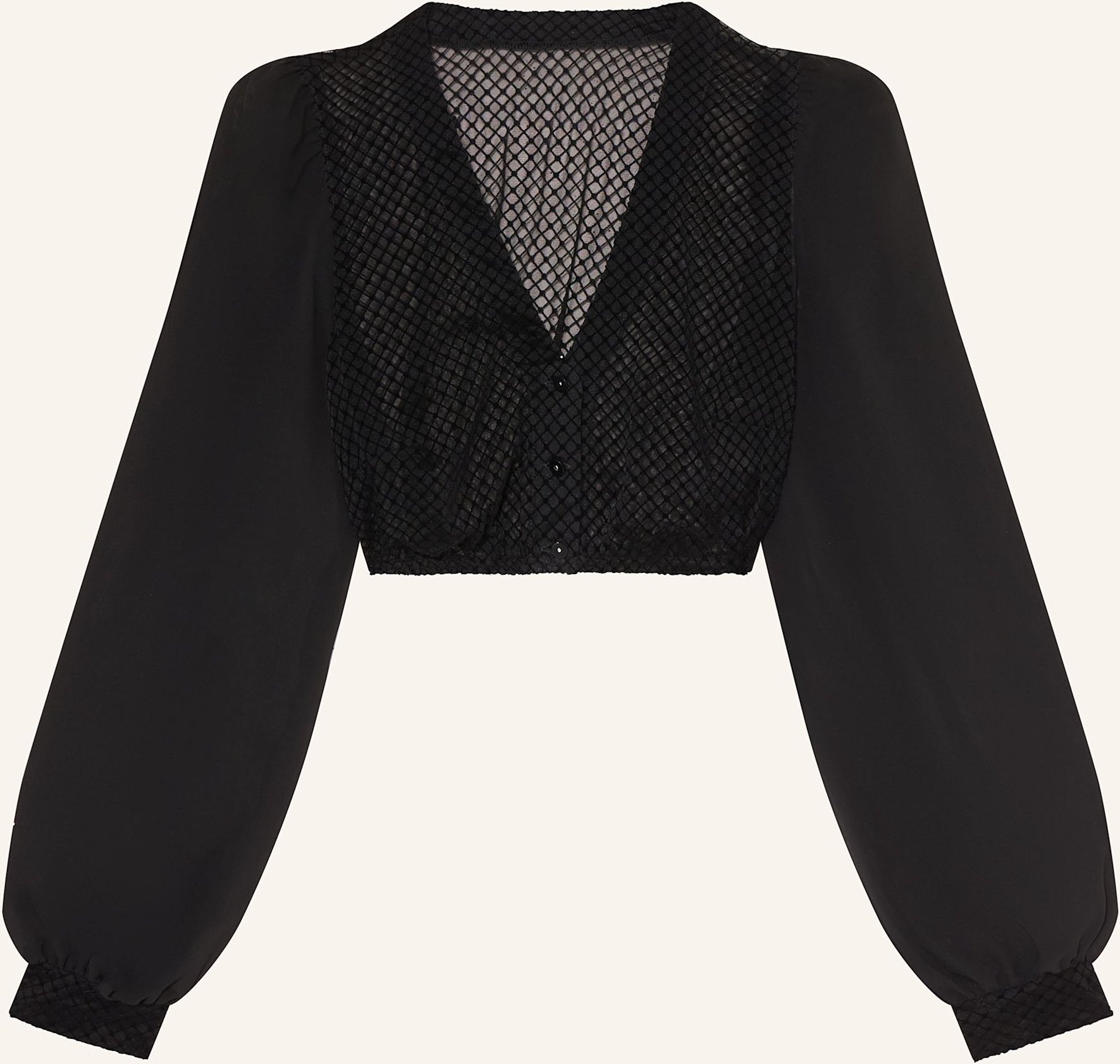 Waldorff Dirndlbluse schwarz