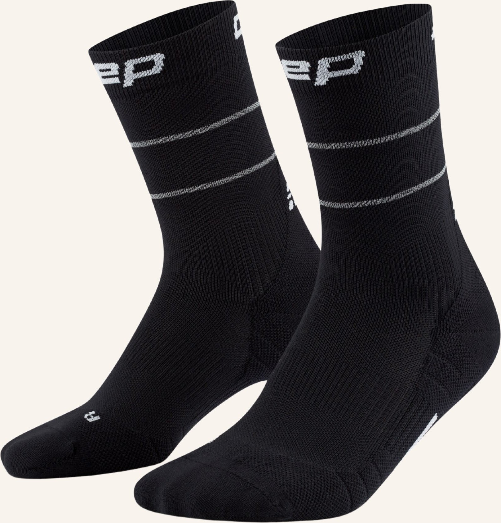 Thumbnail - Cep Cep Cep Pro Run Reflective Socks, Mid Cut, 2.0, Men schwarz