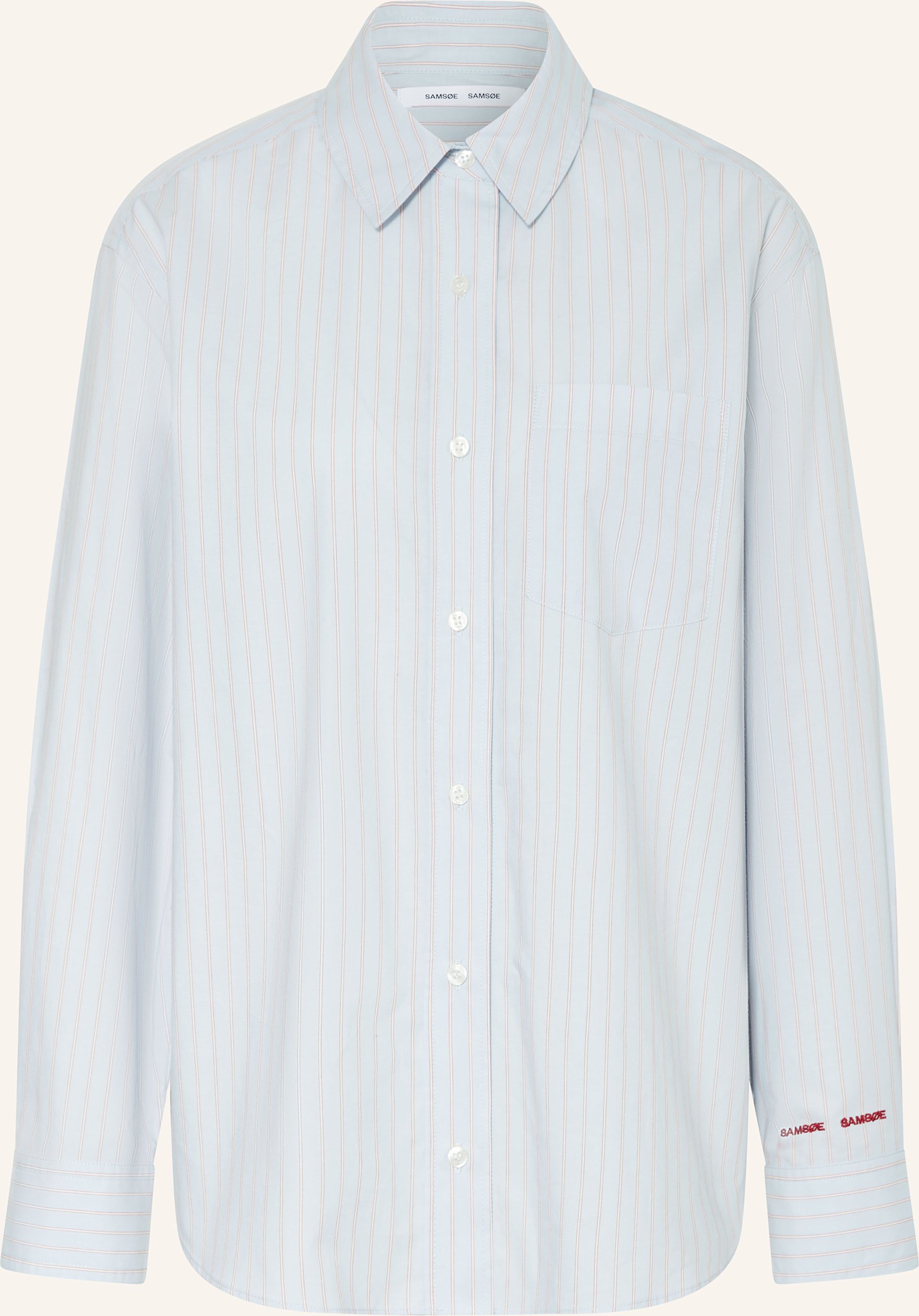 Samsøe Samsøe Hemdbluse Salova blau