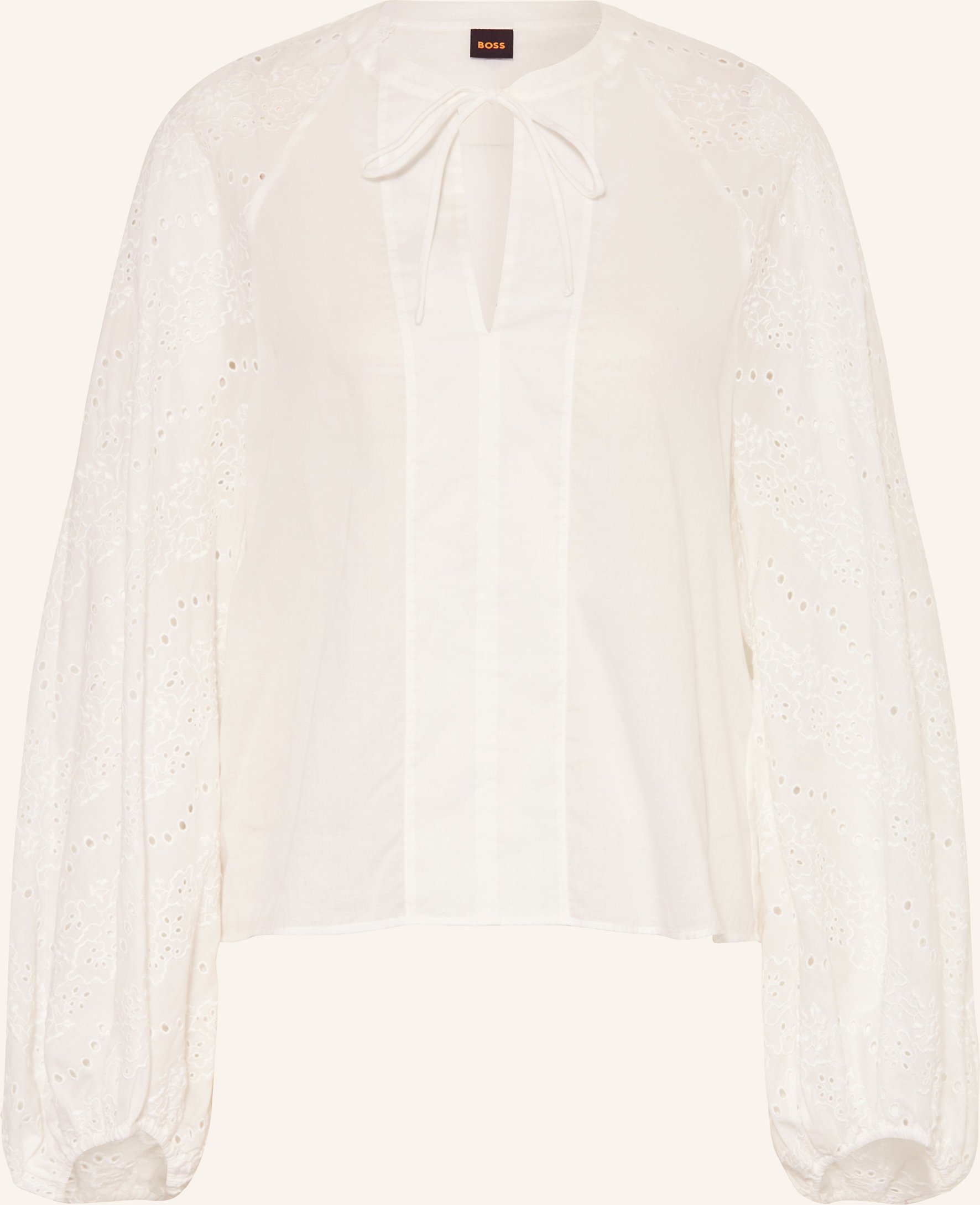 Boss Blusenshirt Belvast Mit Lochspitze weiss