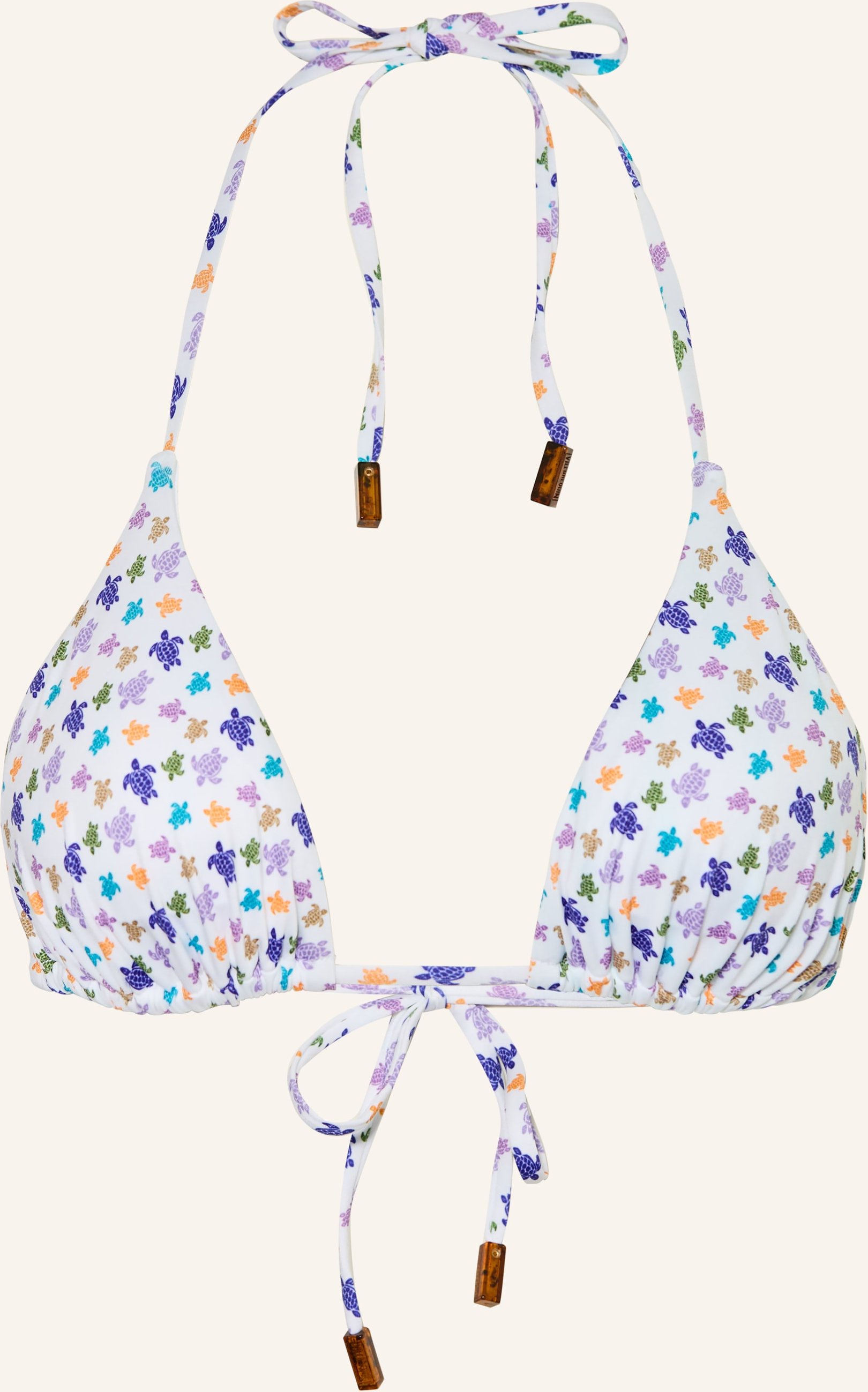 Vilebrequin Triangel-Bikini-Top Micro Fleur weiss