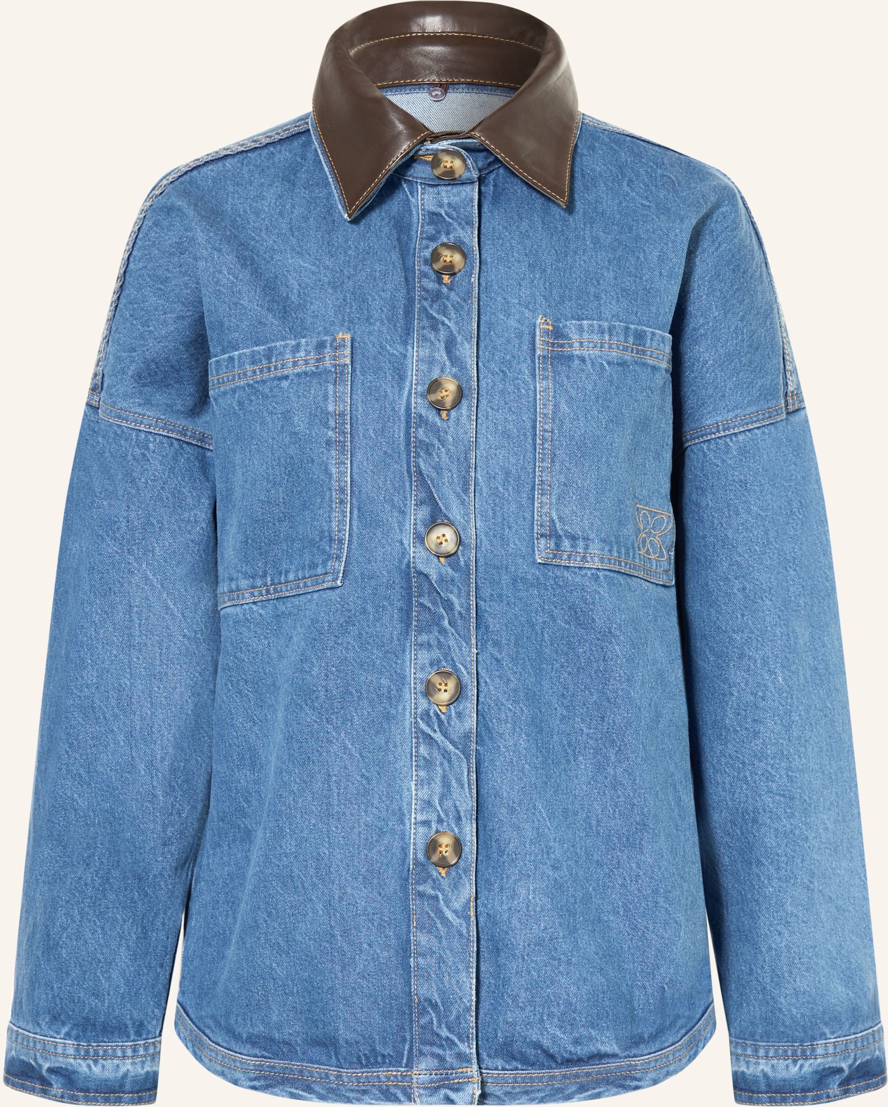Studio Ar Jeans-Overjacket Ligia blau