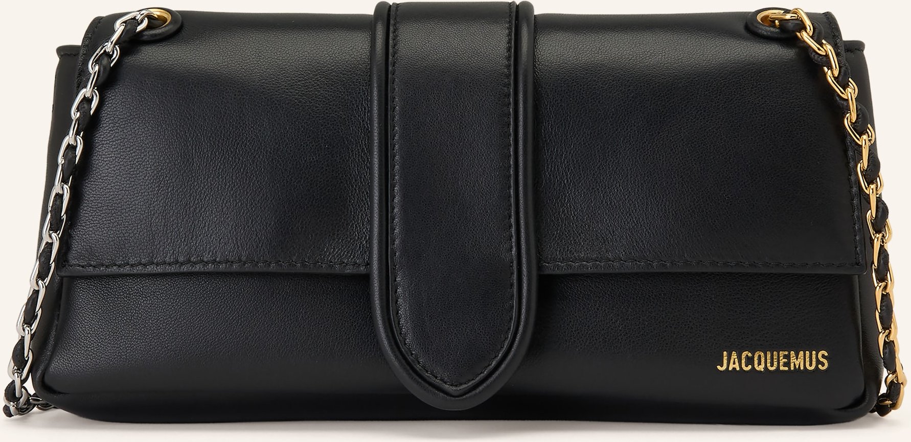 Jacquemus Umhängetasche Le Bambino Chaine schwarz