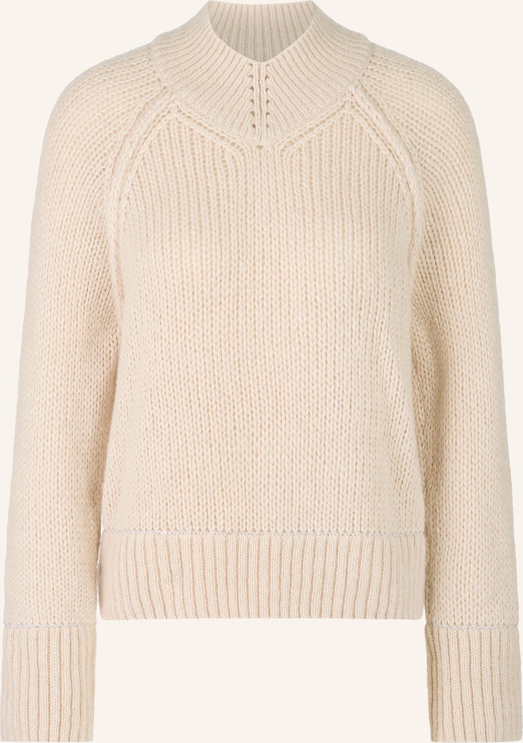 Thumbnail - Marc Cain Pullover Mit Pailletten beige