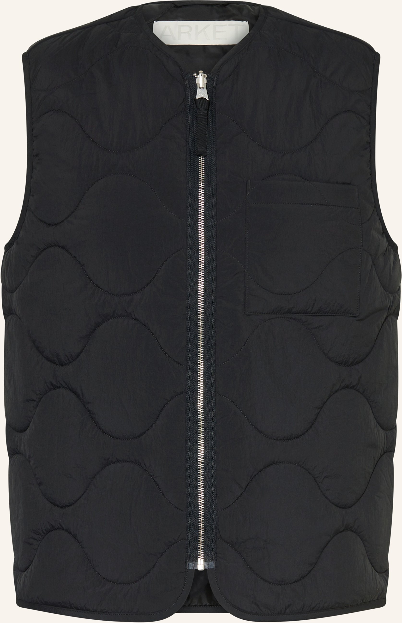 Arket Steppweste schwarz