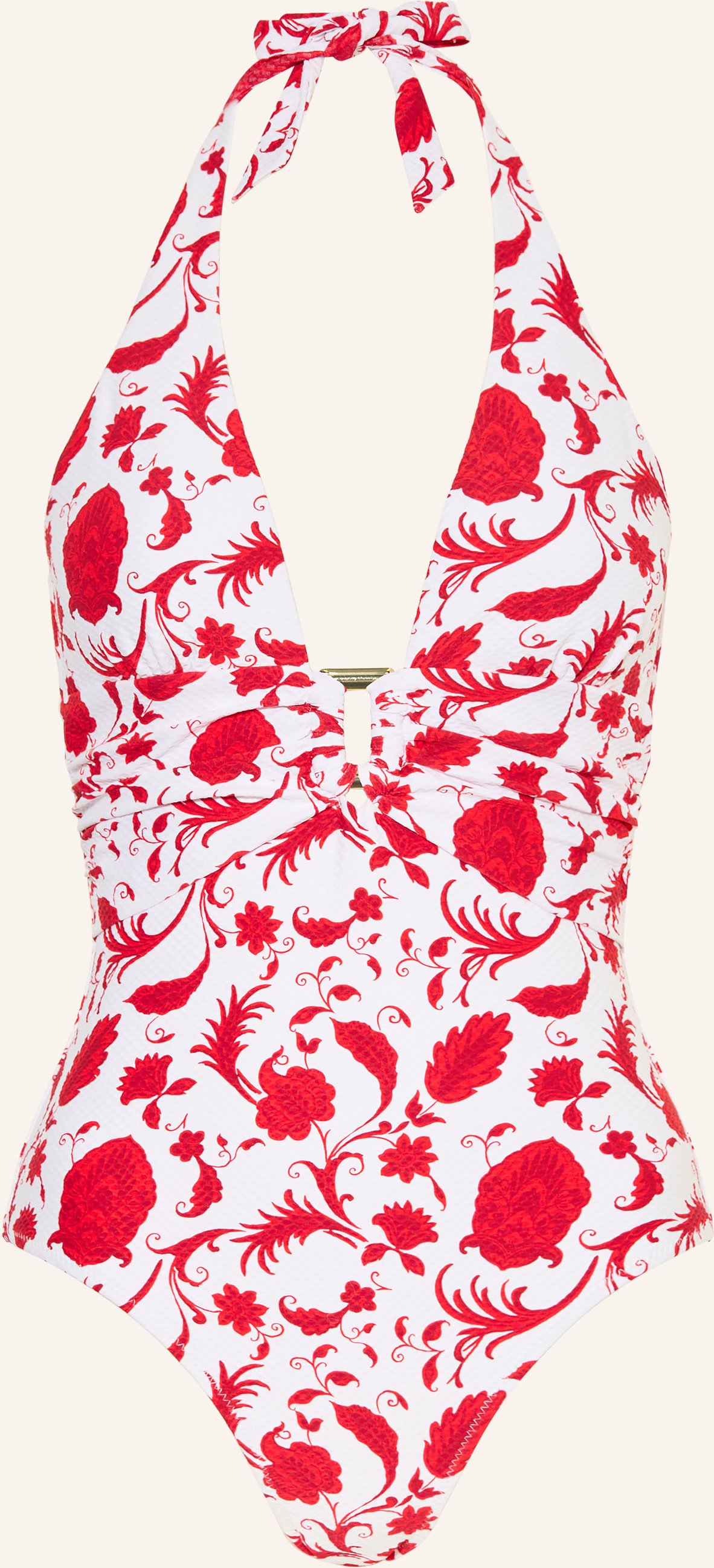 Heidi Klein Neckholder-Badeanzug Evia rot