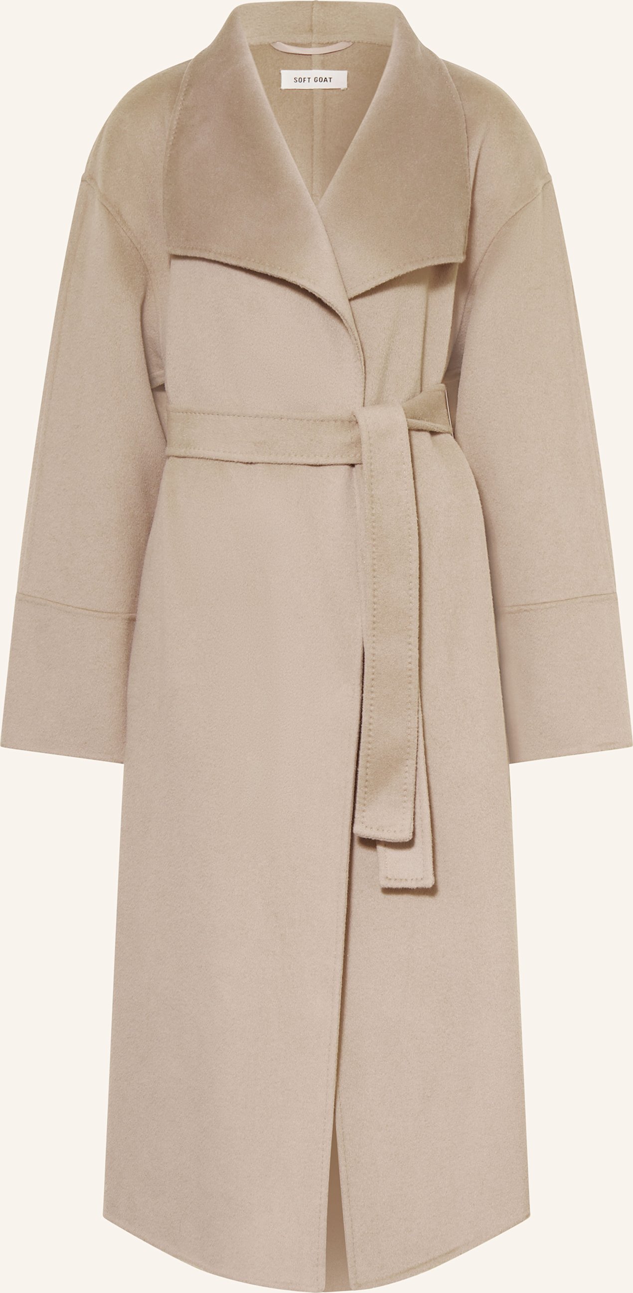 Soft Goat Wollmantel beige