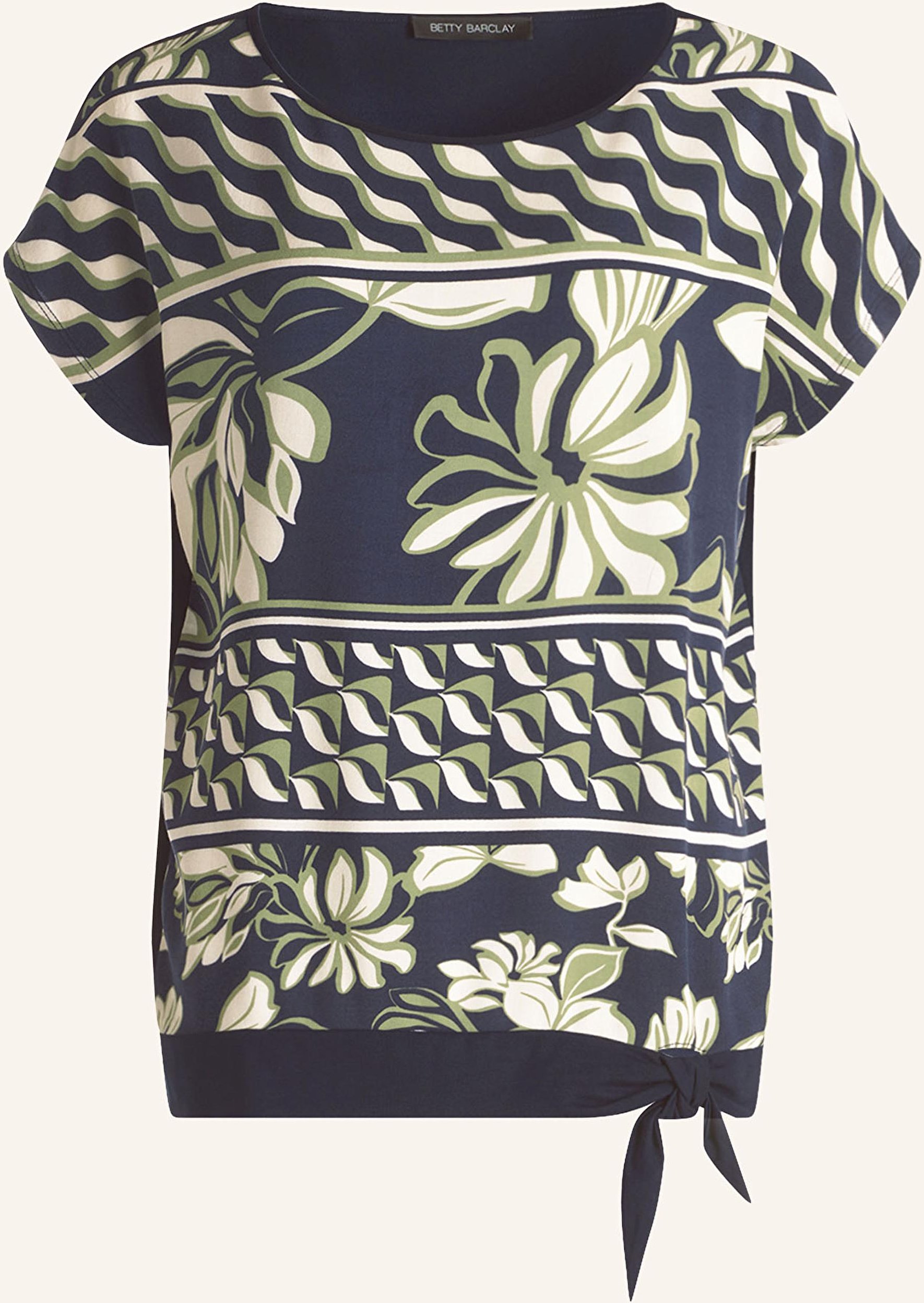 Betty Barclay Blusenshirt Im Materialmix blau