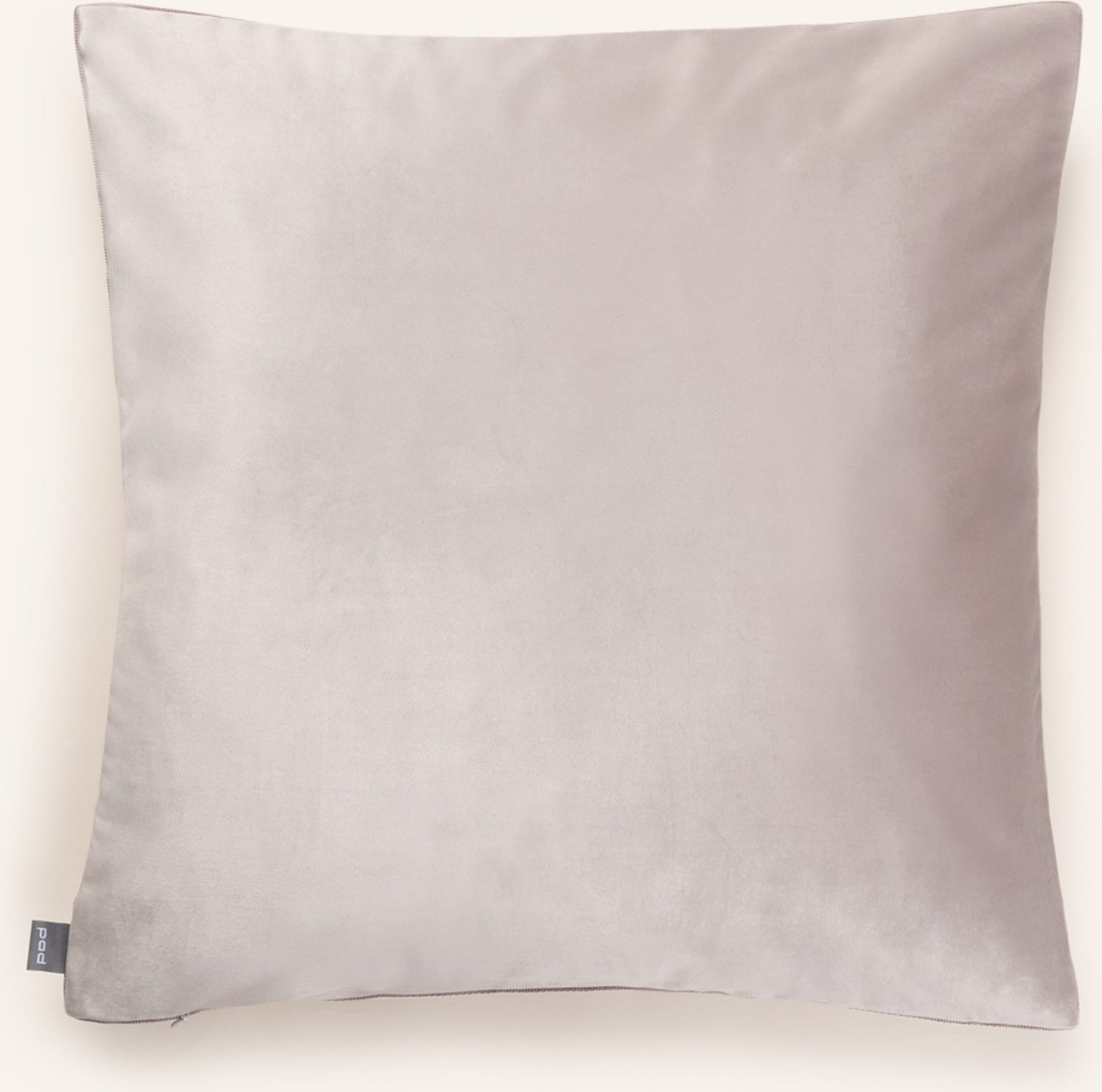 Thumbnail - Pad Samt-Dekokissenhülle Elegance grau