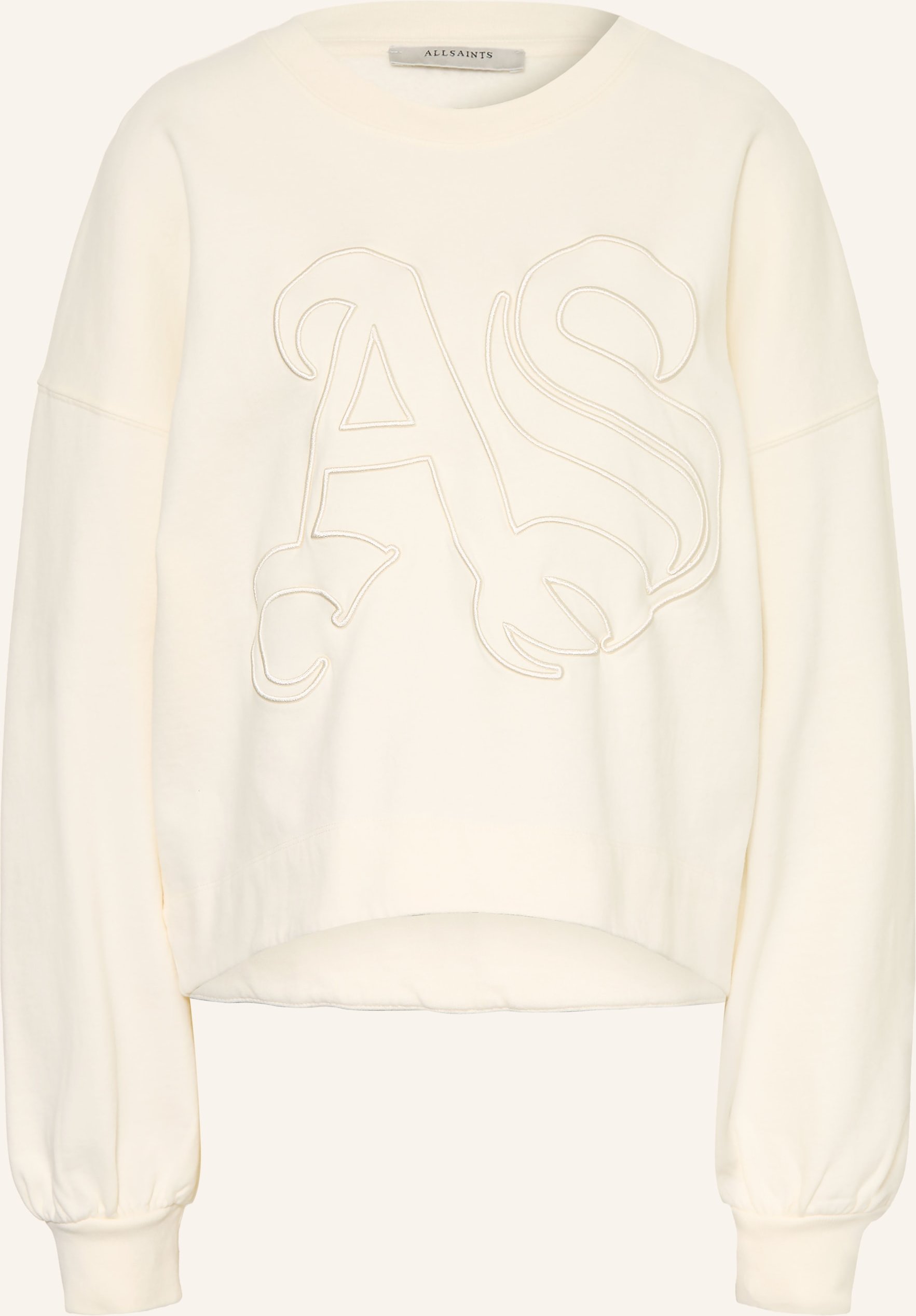 Allsaints Sweatshirt Lila Embos weiss