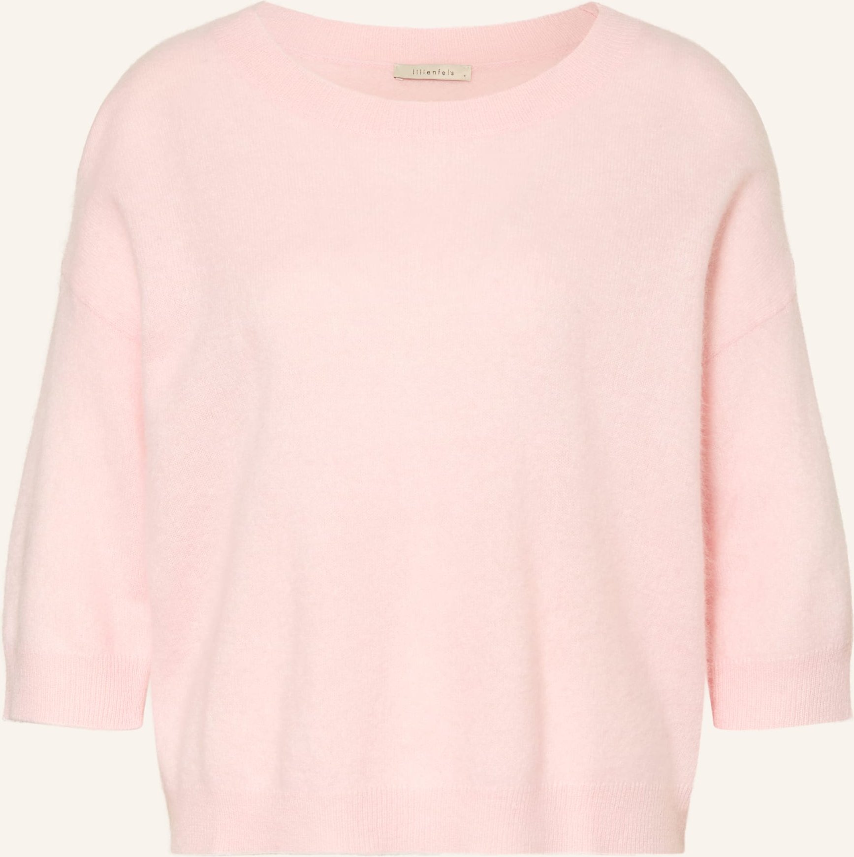 Lilienfels Cashmere-Pullover Mit 3/4-Arm rosa
