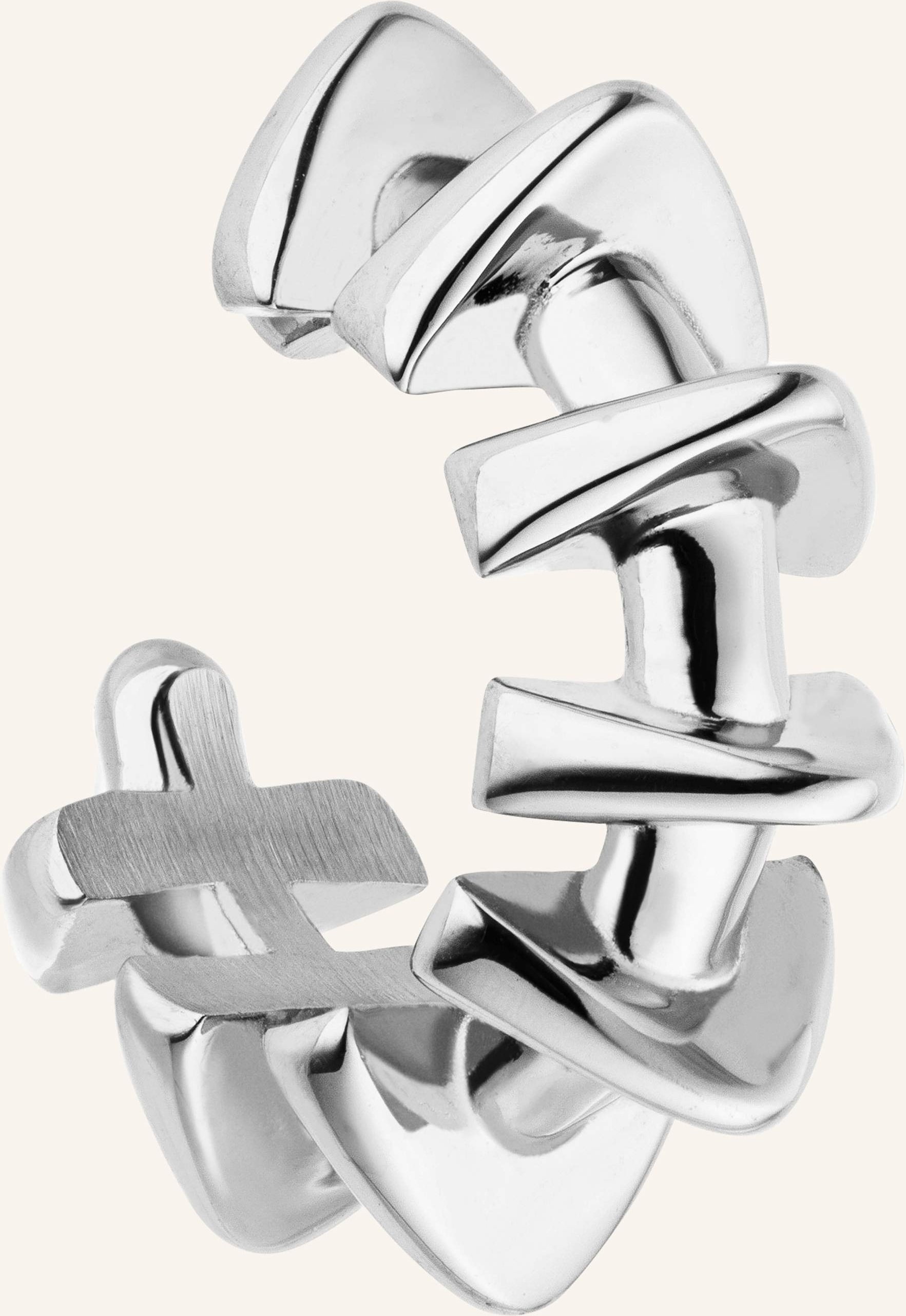 Liebeskind Earcuff Aus Edelstahl silber