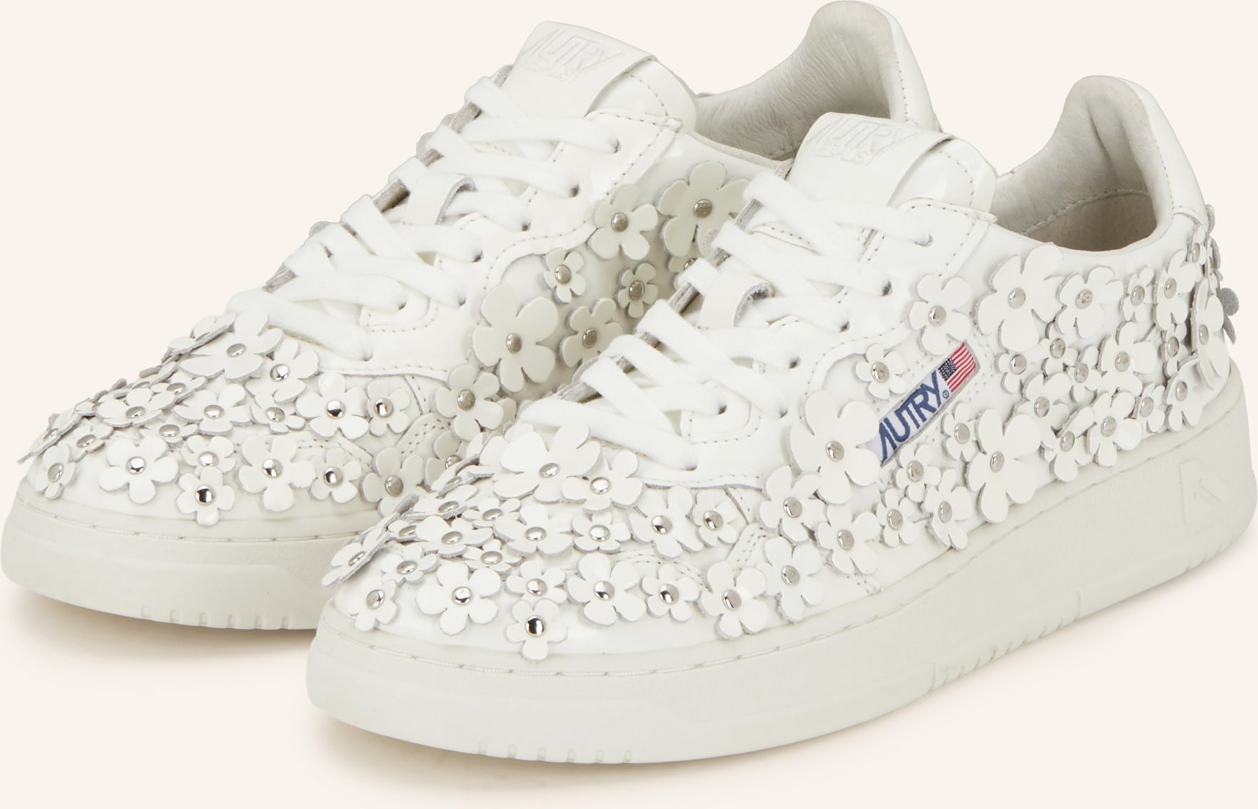 Autry Sneaker Medalist Low Blooming weiss
