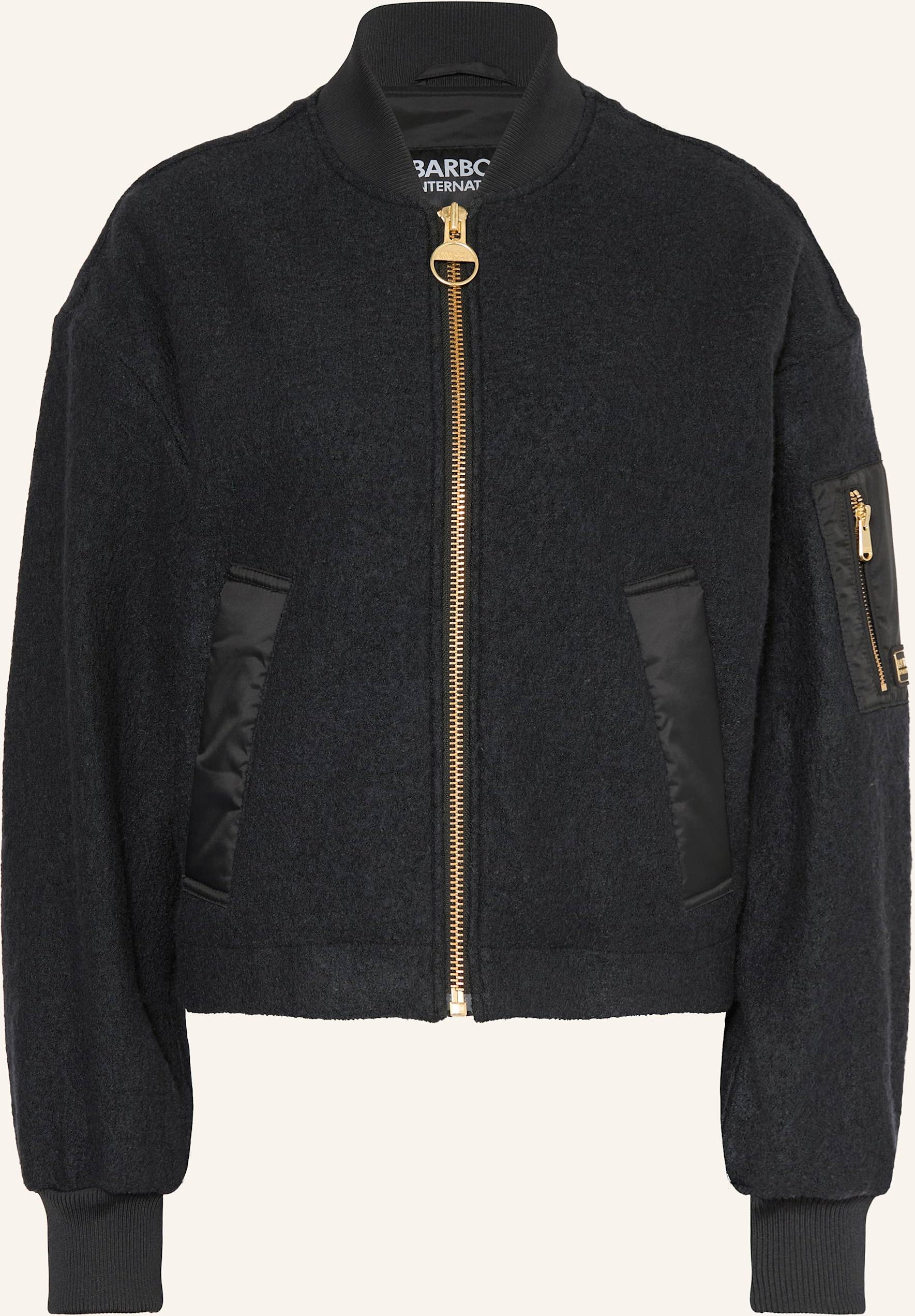 Barbour International Strick-Blouson Monique schwarz